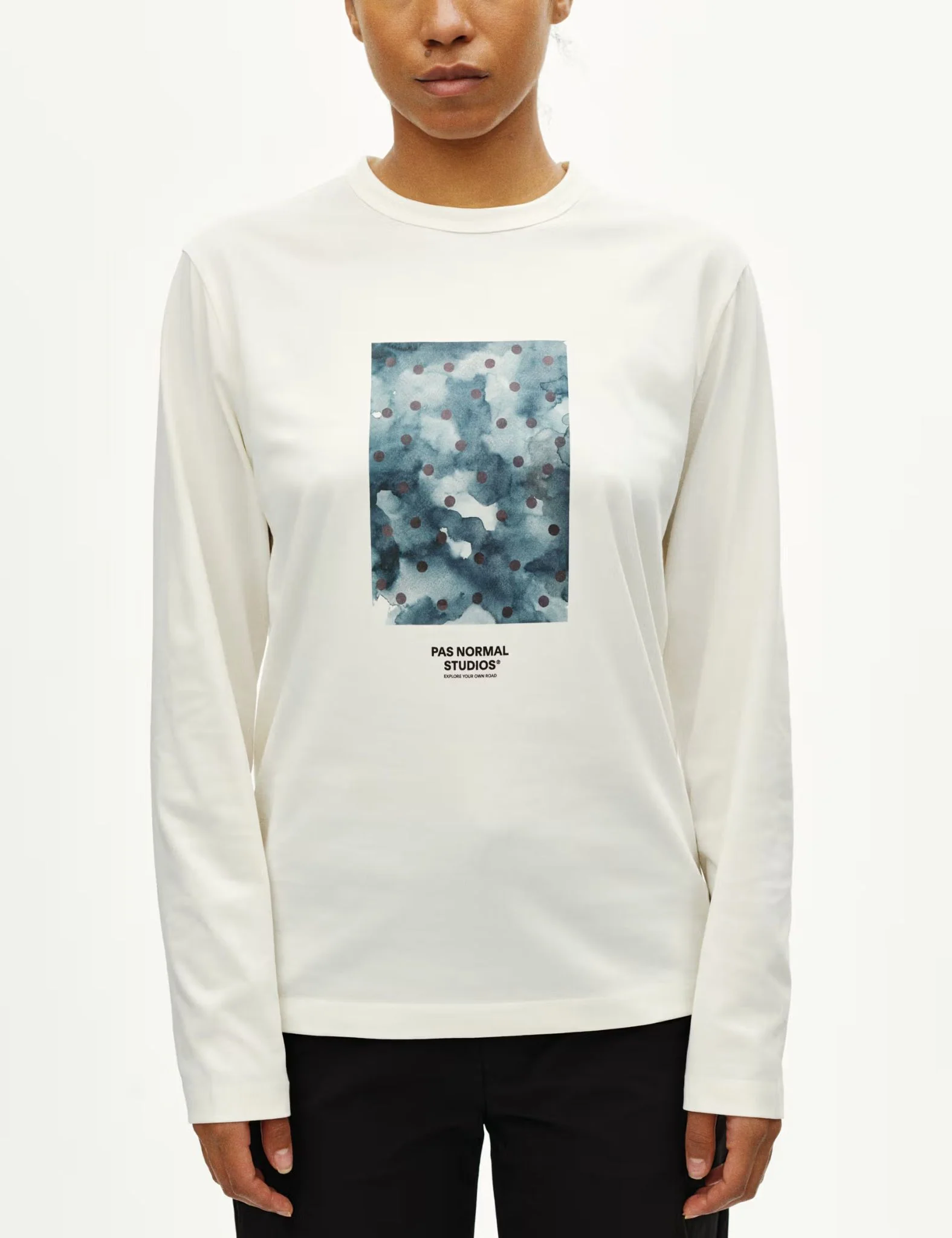 Pas Normal Studios Off-Race Long Sleeve T-Shirt (Cotton Tech) - Off White - Image 4