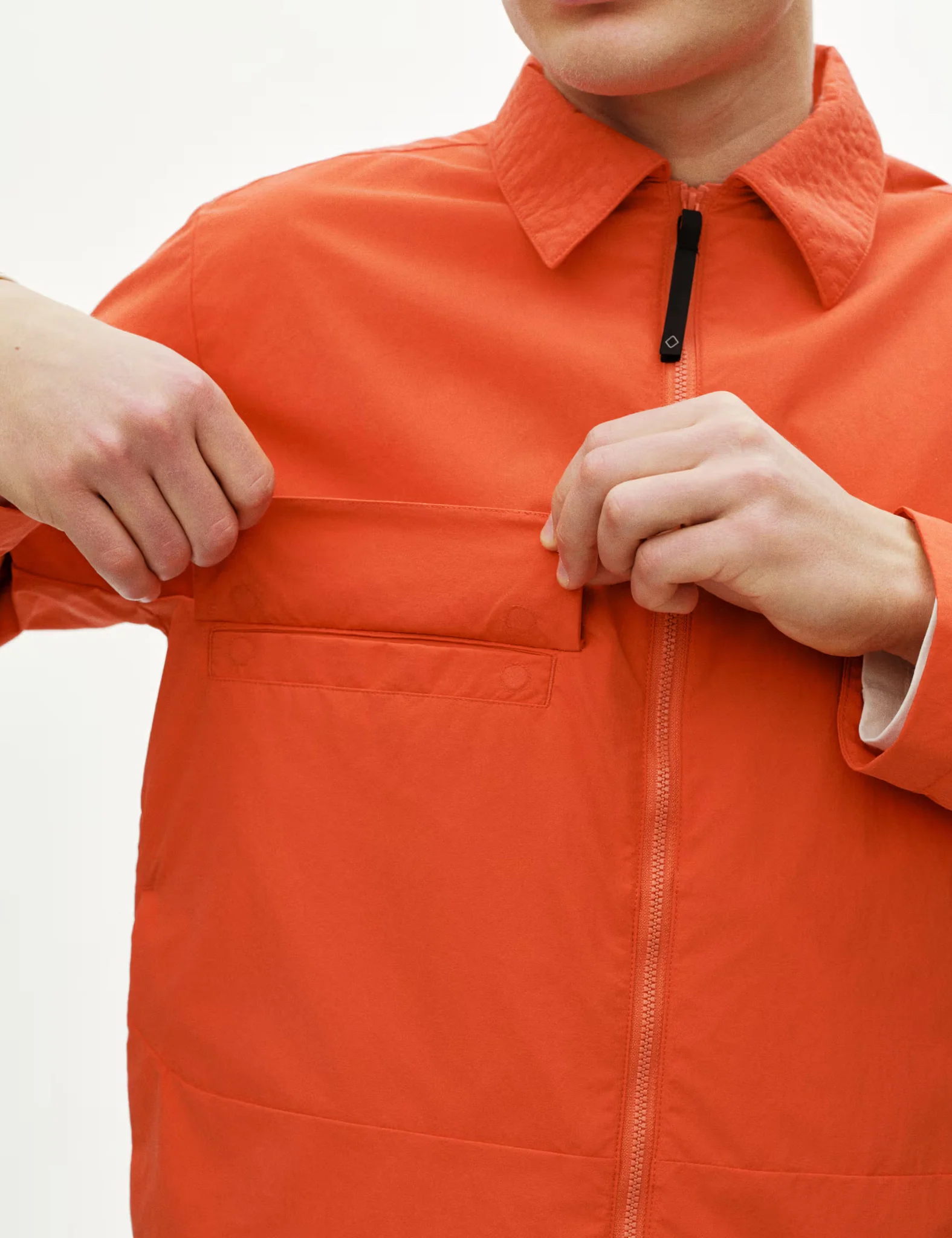 Pas Normal Studios Off-Race Utility Jacket - Hibiscus Orange - Image 3