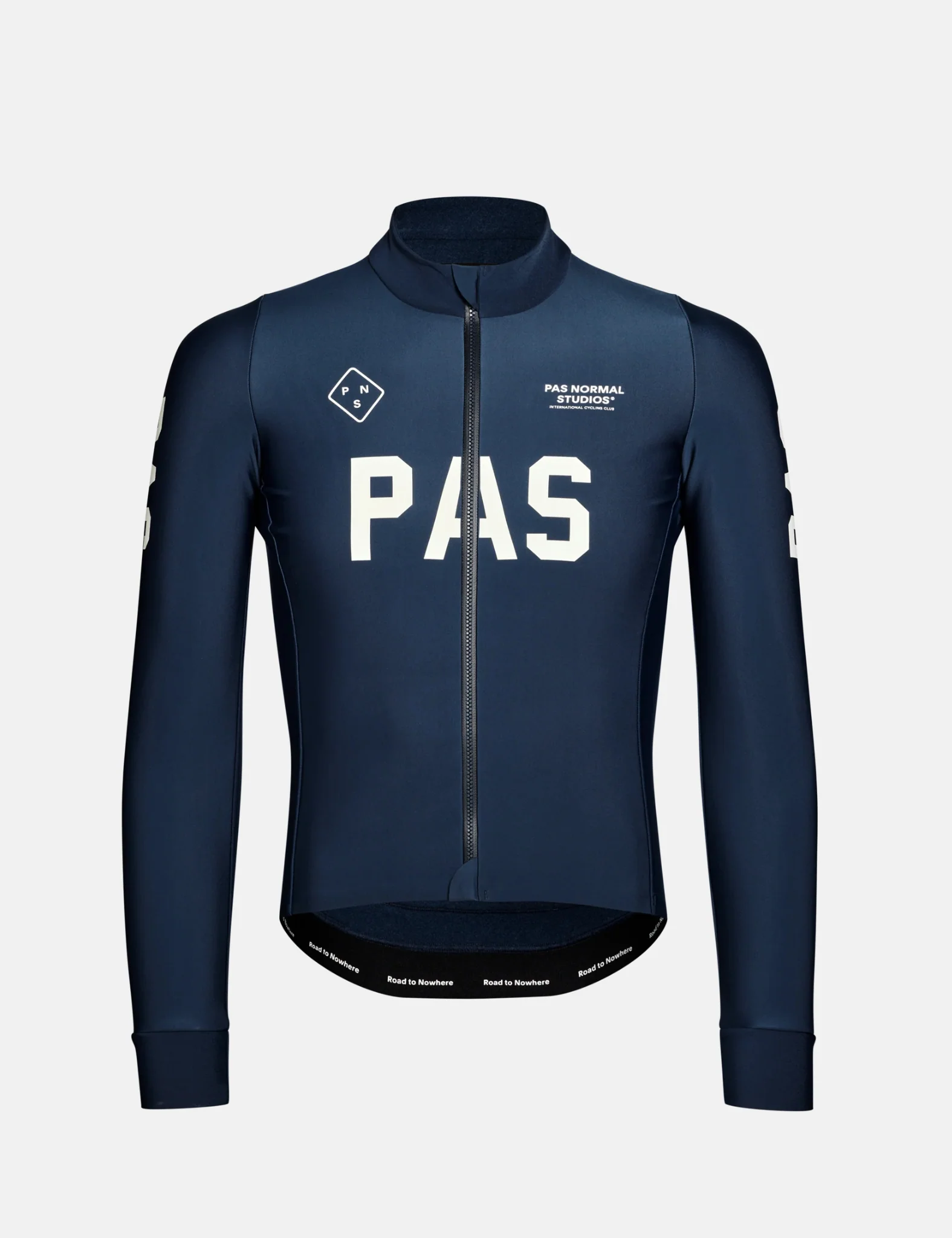 Pas Normal Studios PAS Mechanism Thermal Long Sleeve Jersey - Navy Blue - Image 3