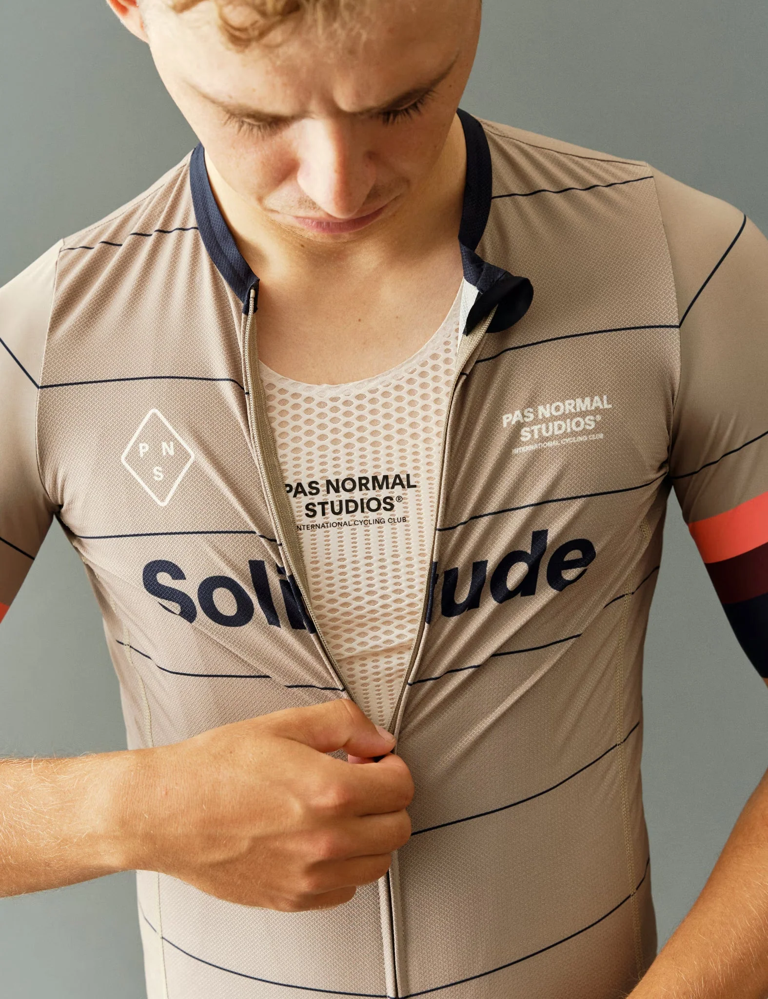 Pas Normal Studios Solitude Late Drop Jersey - Beige - Image 5