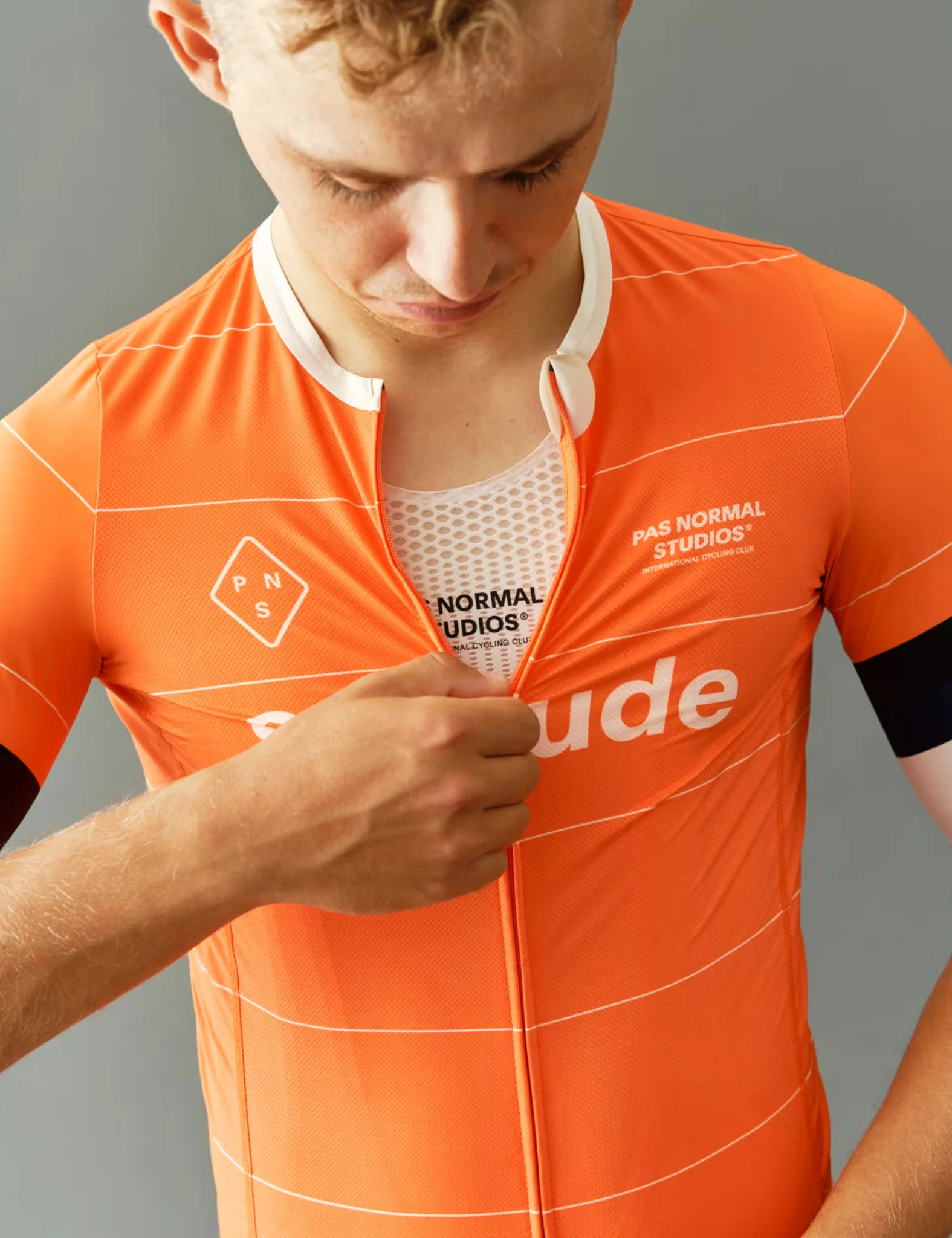 Pas Normal Studios Solitude Late Drop Jersey - Orange - Image 2