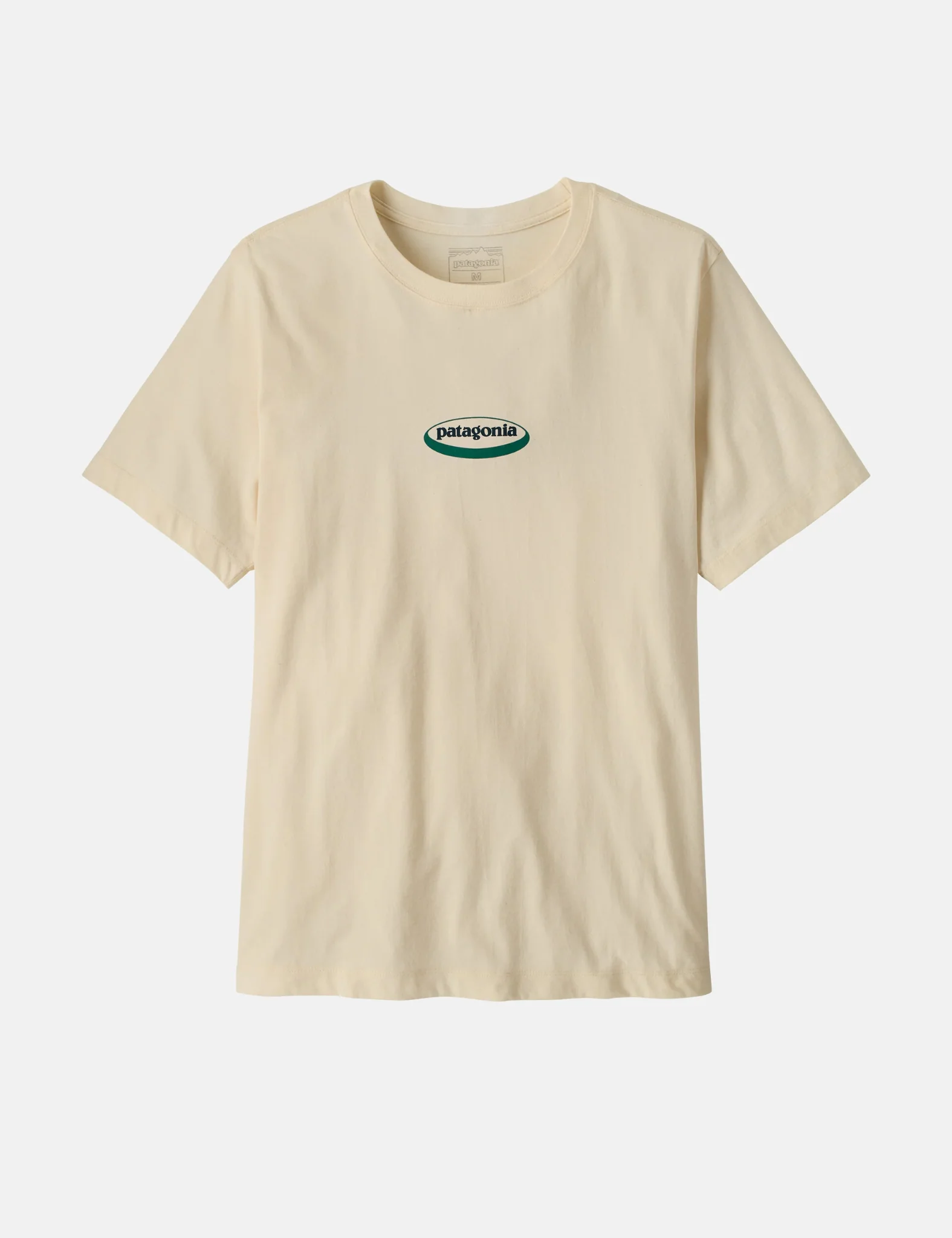 Patagonia '95 Oval Logo T-Shirt - Undyed Natural - Image 2
