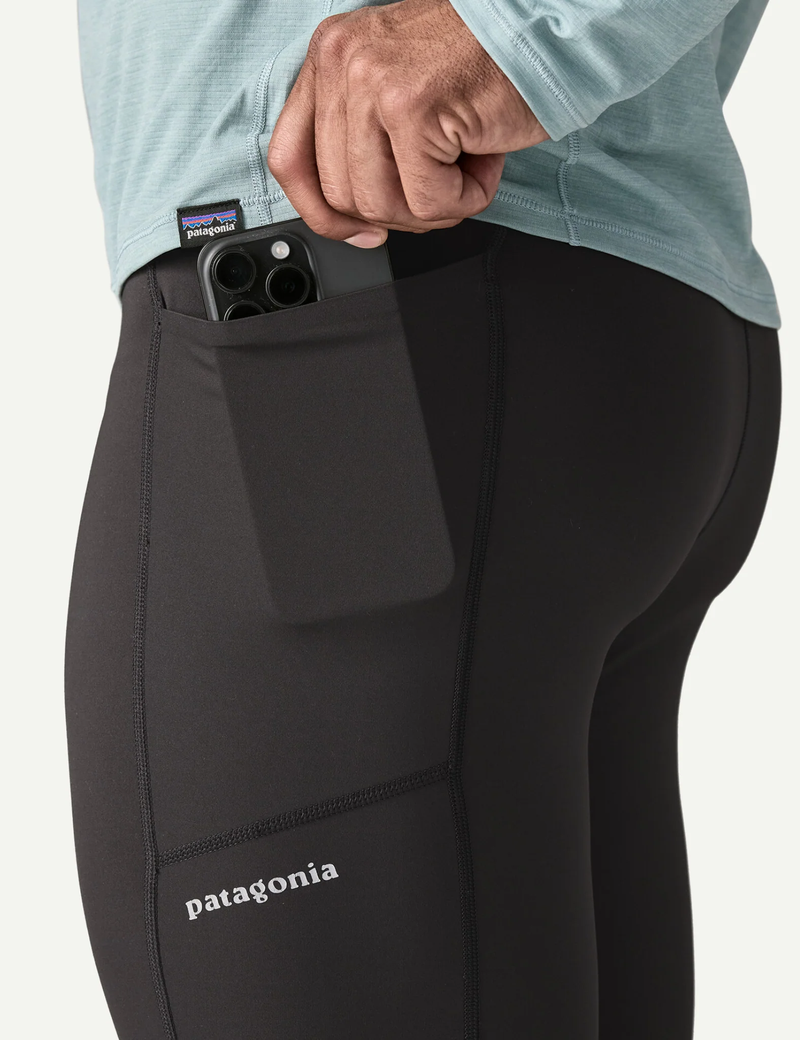 Patagonia Endless Run Tights - Black - Image 2