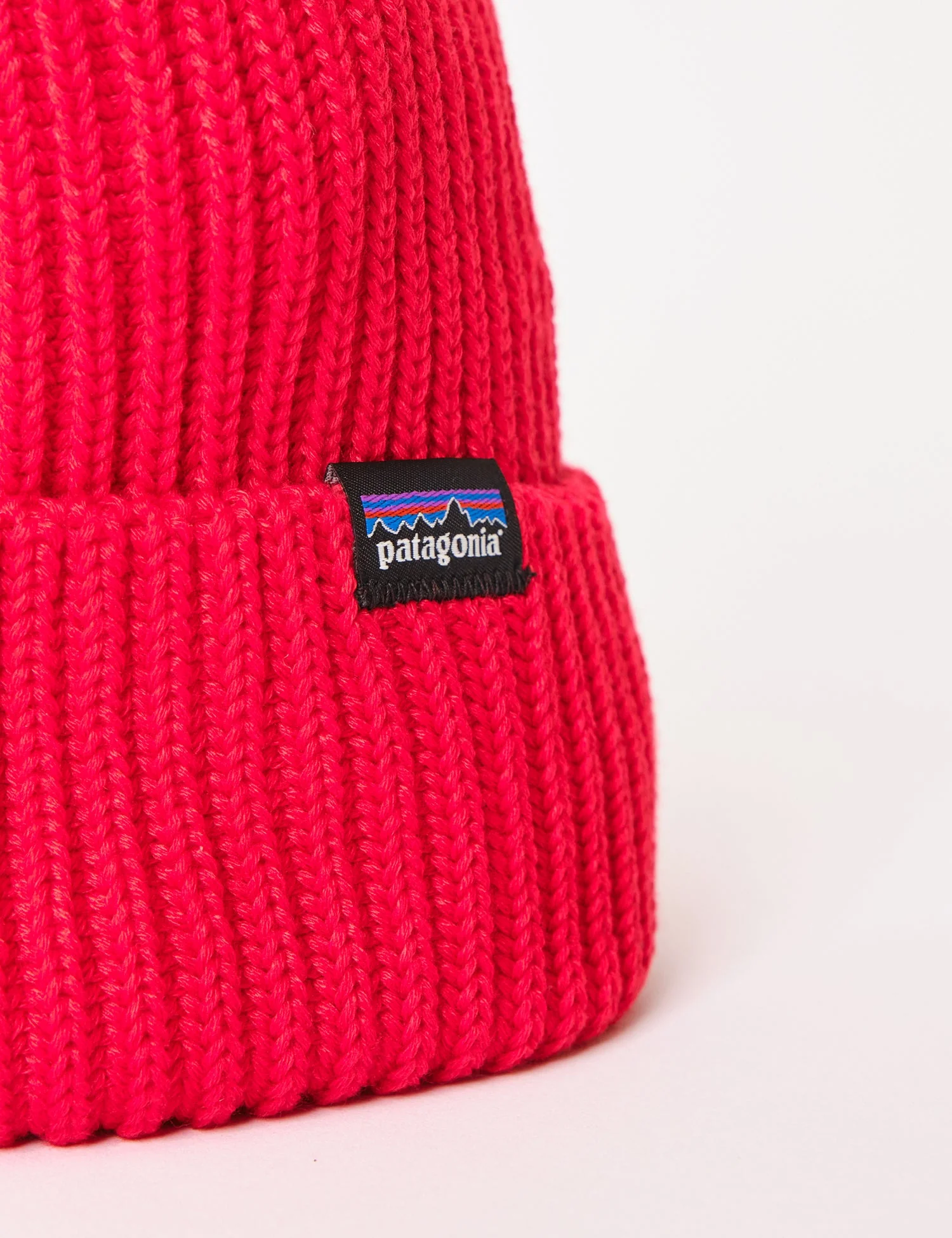 Patagonia Fishermans Rolled Beanie Hat - Touring Red - Image 3