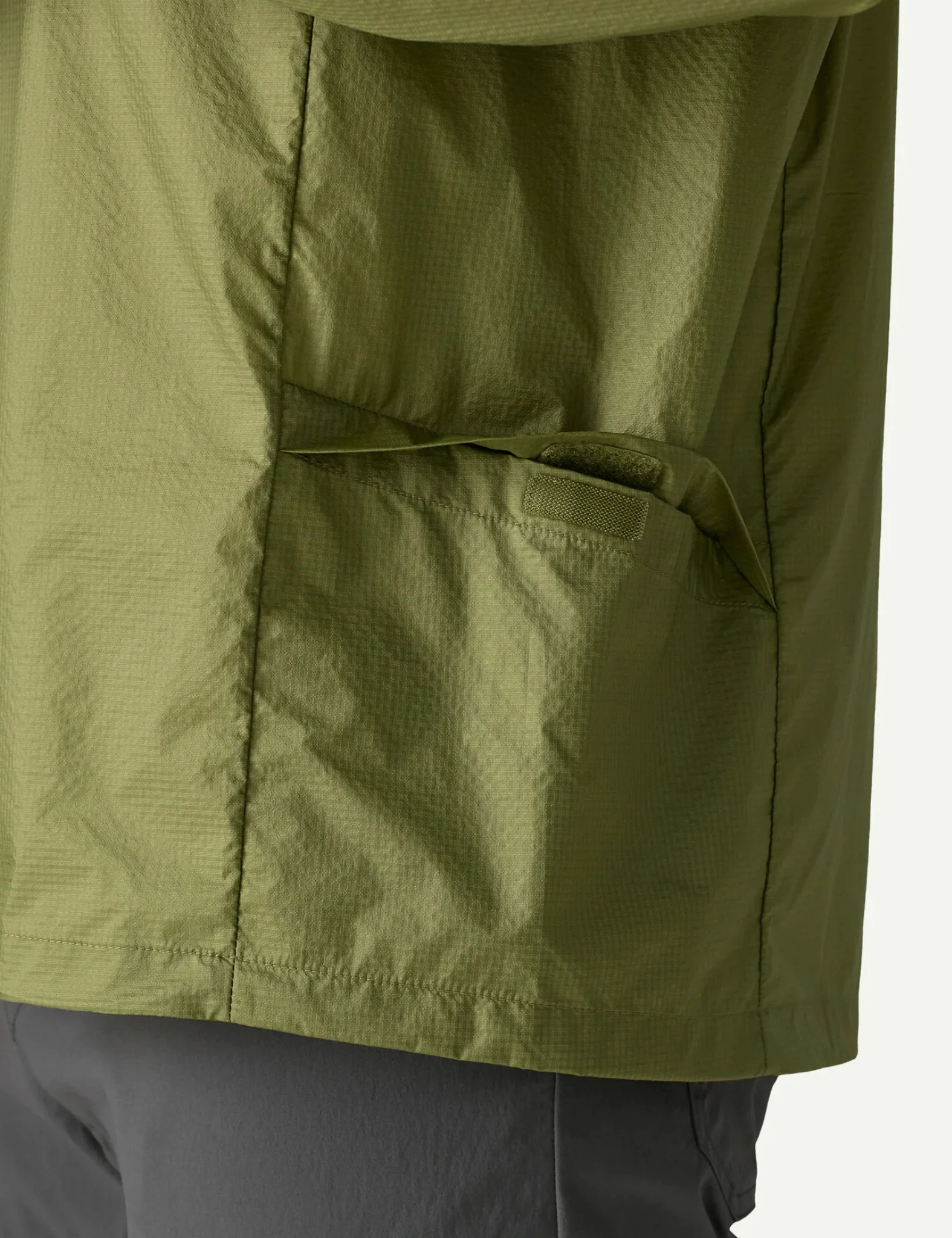 Patagonia Houdini Stash 1/2 Zip Pullover Jacket - Caper Green - Image 4