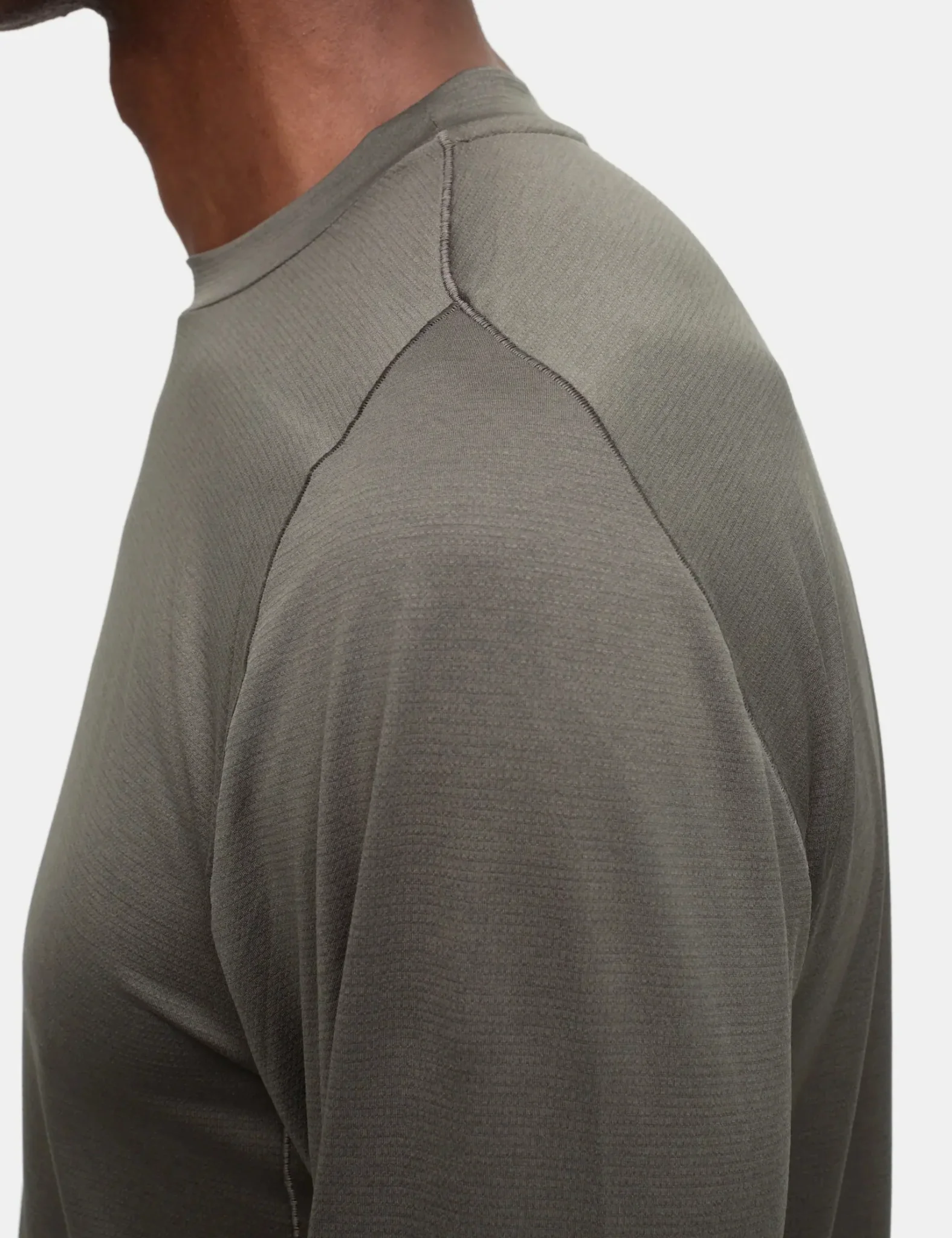 Portal Lateral Peak Long Sleeve T-Shirt - Dark Olive - Image 2