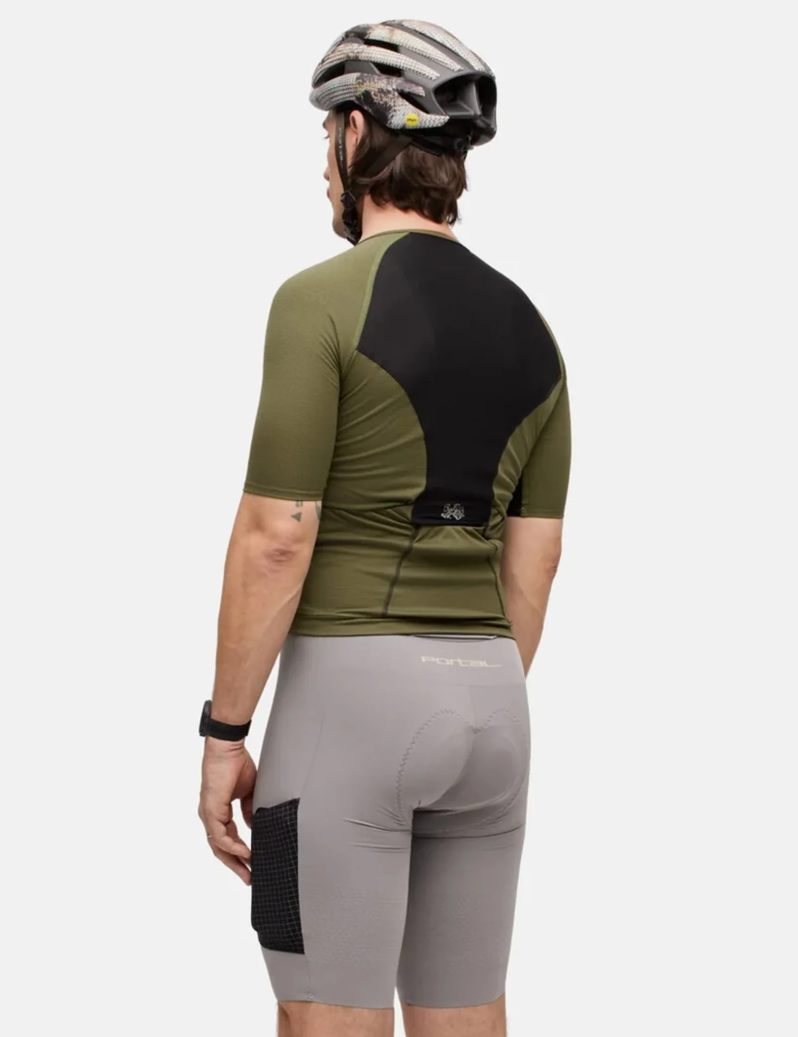 Portal Range Light Cycling Jersey - Dark Olive Green - Image 4