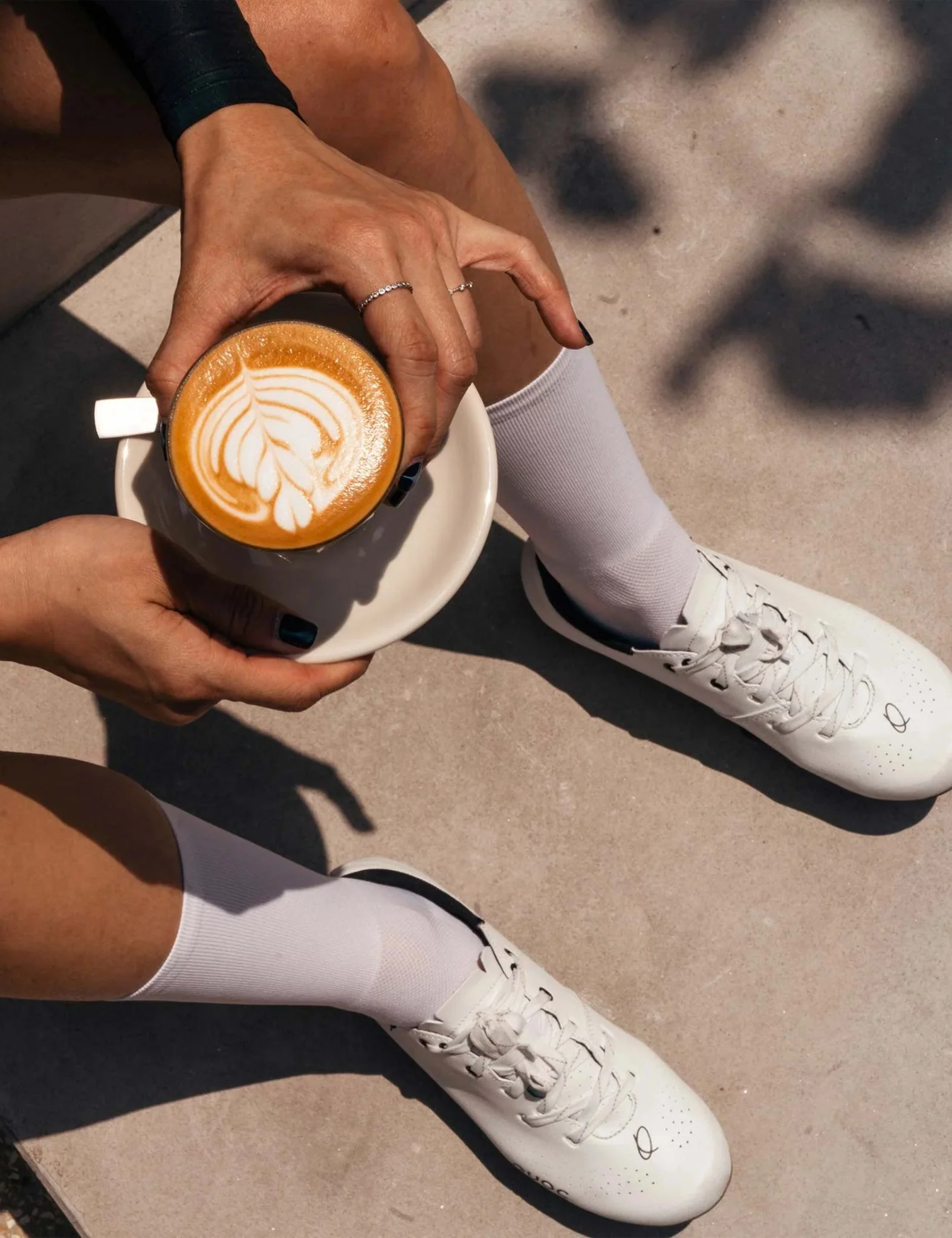 QUOC Escape Road Lace Cycling Shoes - White - Image 4