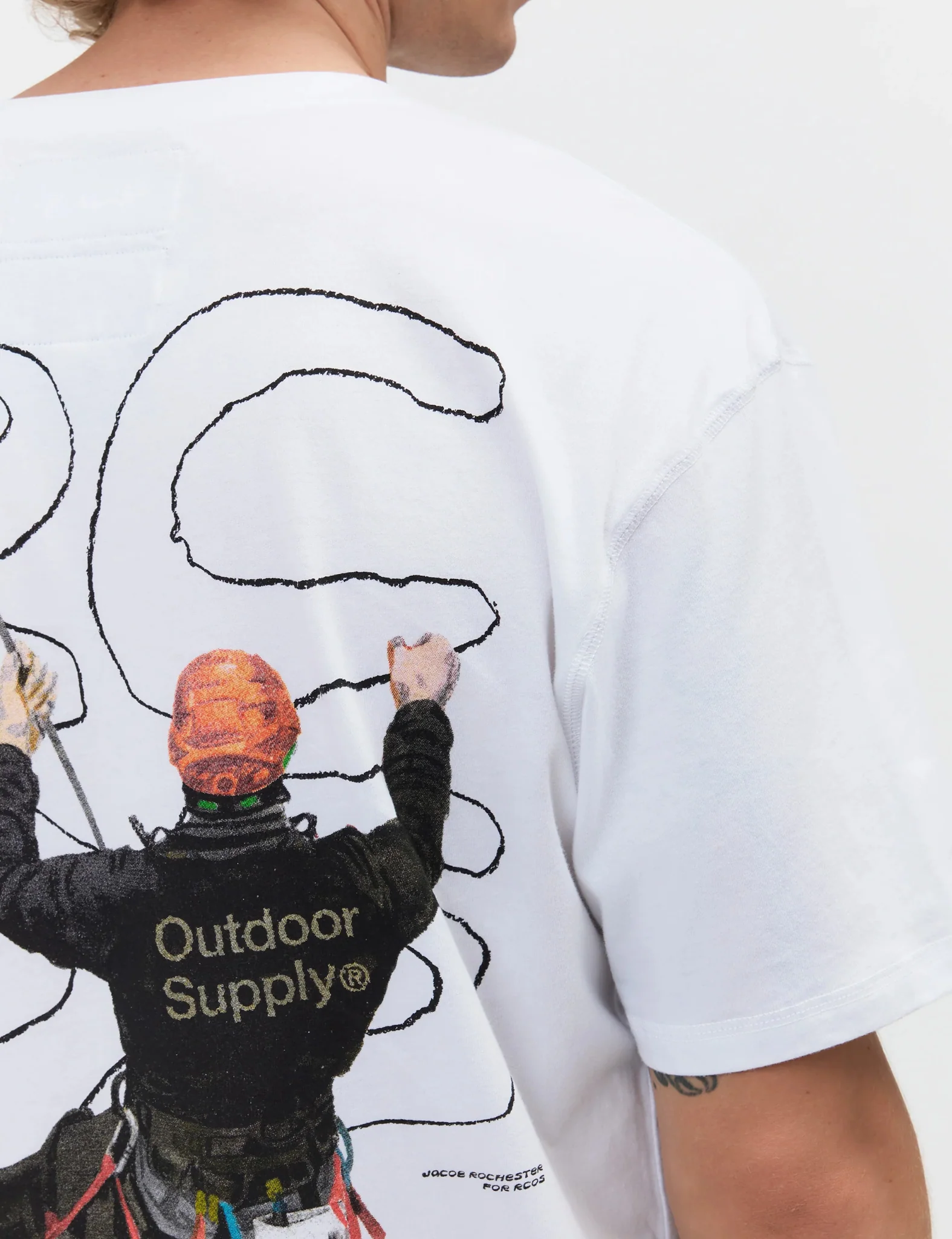 RCOS Climber JR T-Shirt -  White - Image 3