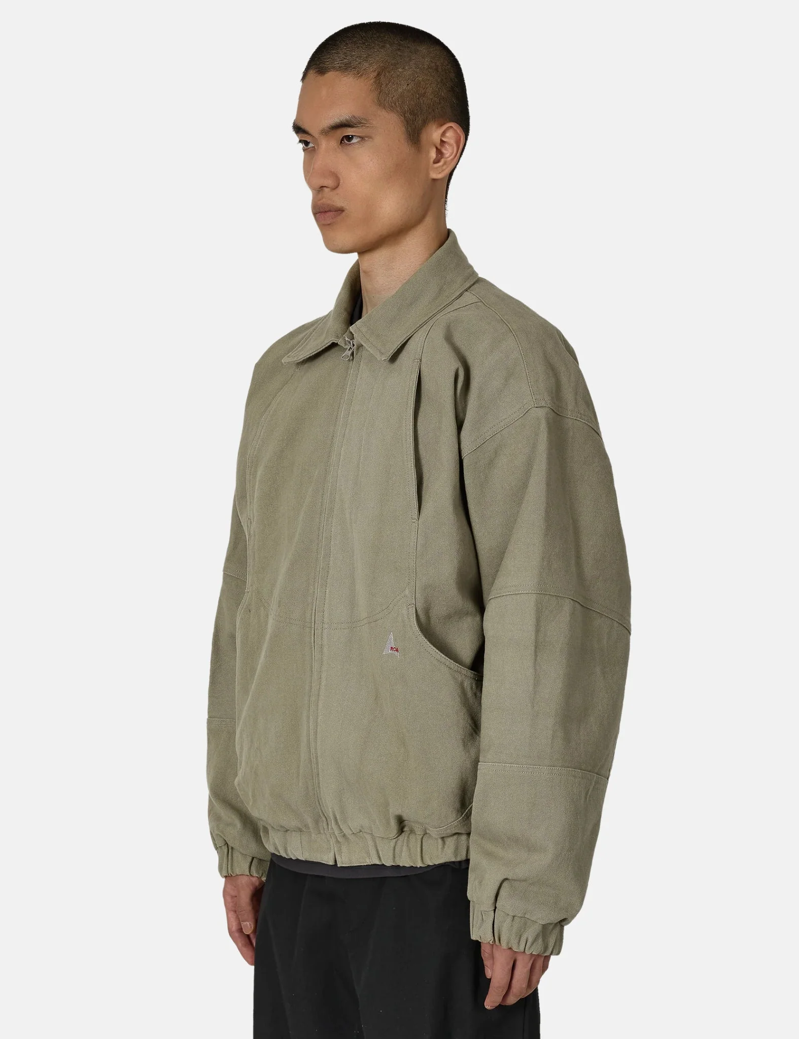 ROA Ash Canvas Jacket - Sage Green - Image 3
