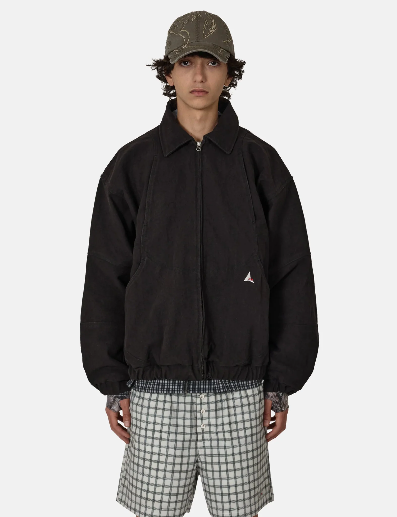 ROA Ash Canvas Jacket - Washed Black