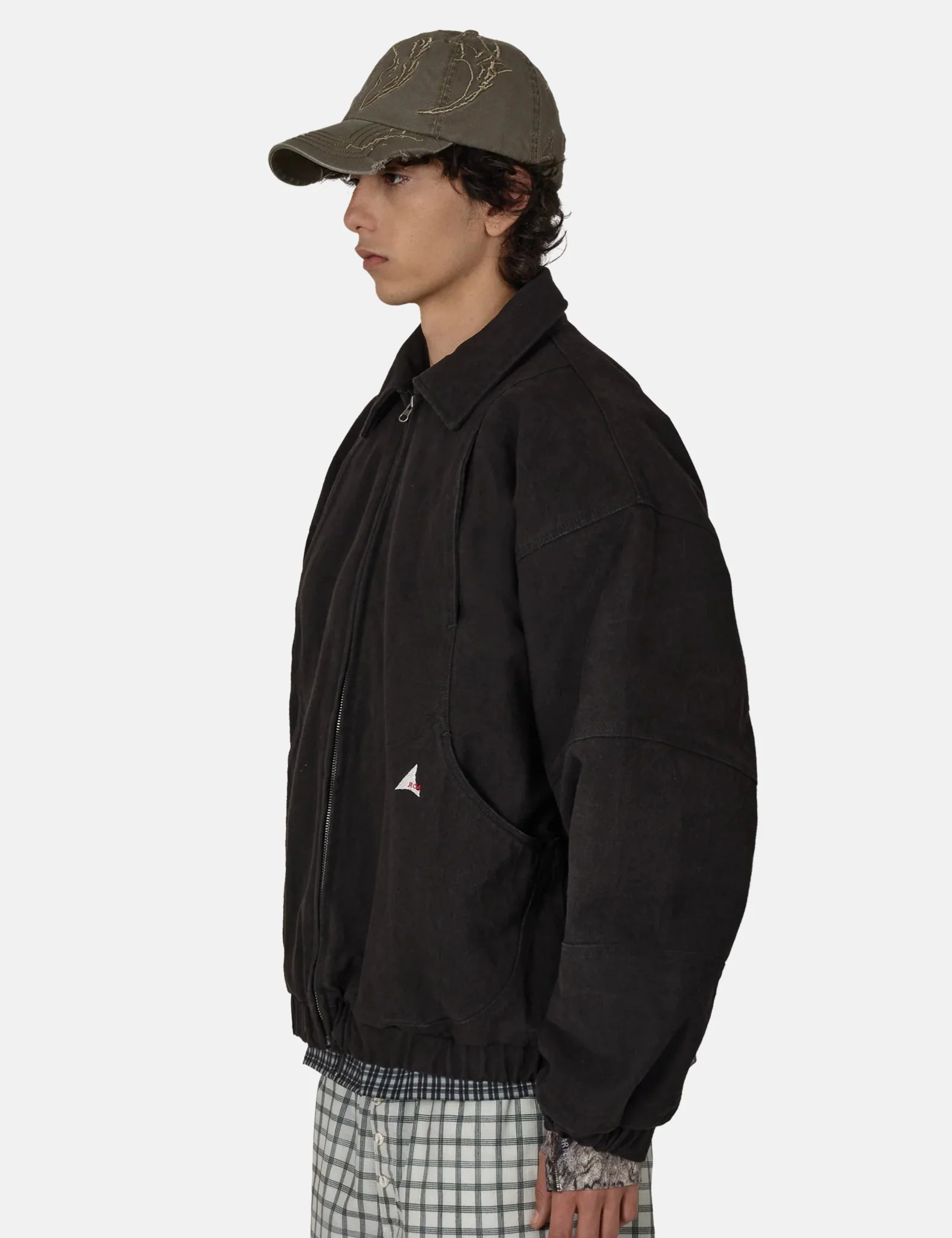 ROA Ash Canvas Jacket - Washed Black - Image 3