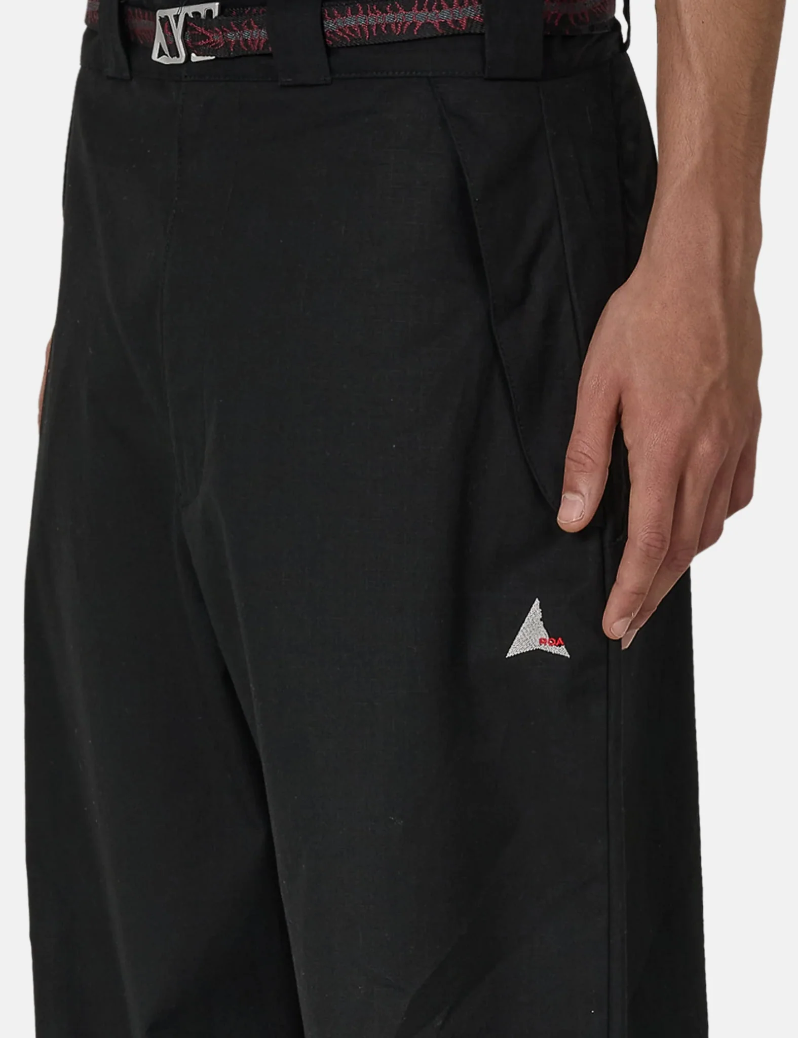 ROA Centipede Buckle Chino Pant - Black - Image 2