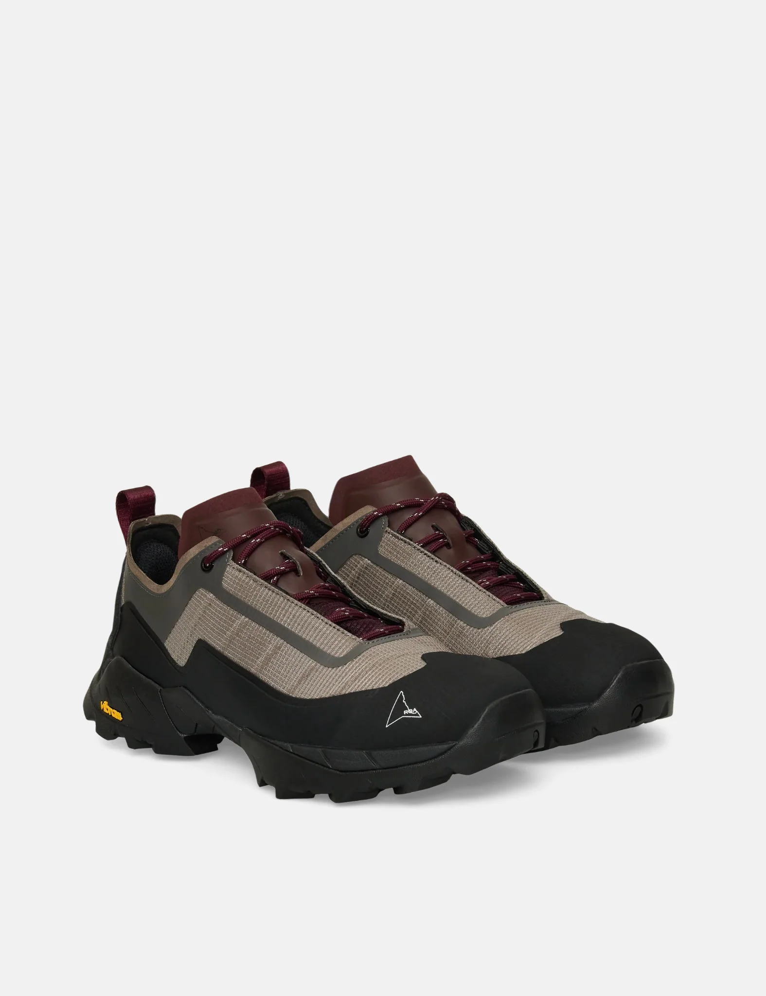 ROA Katharina Light Trainers - Taupe/Burgundy - Image 2