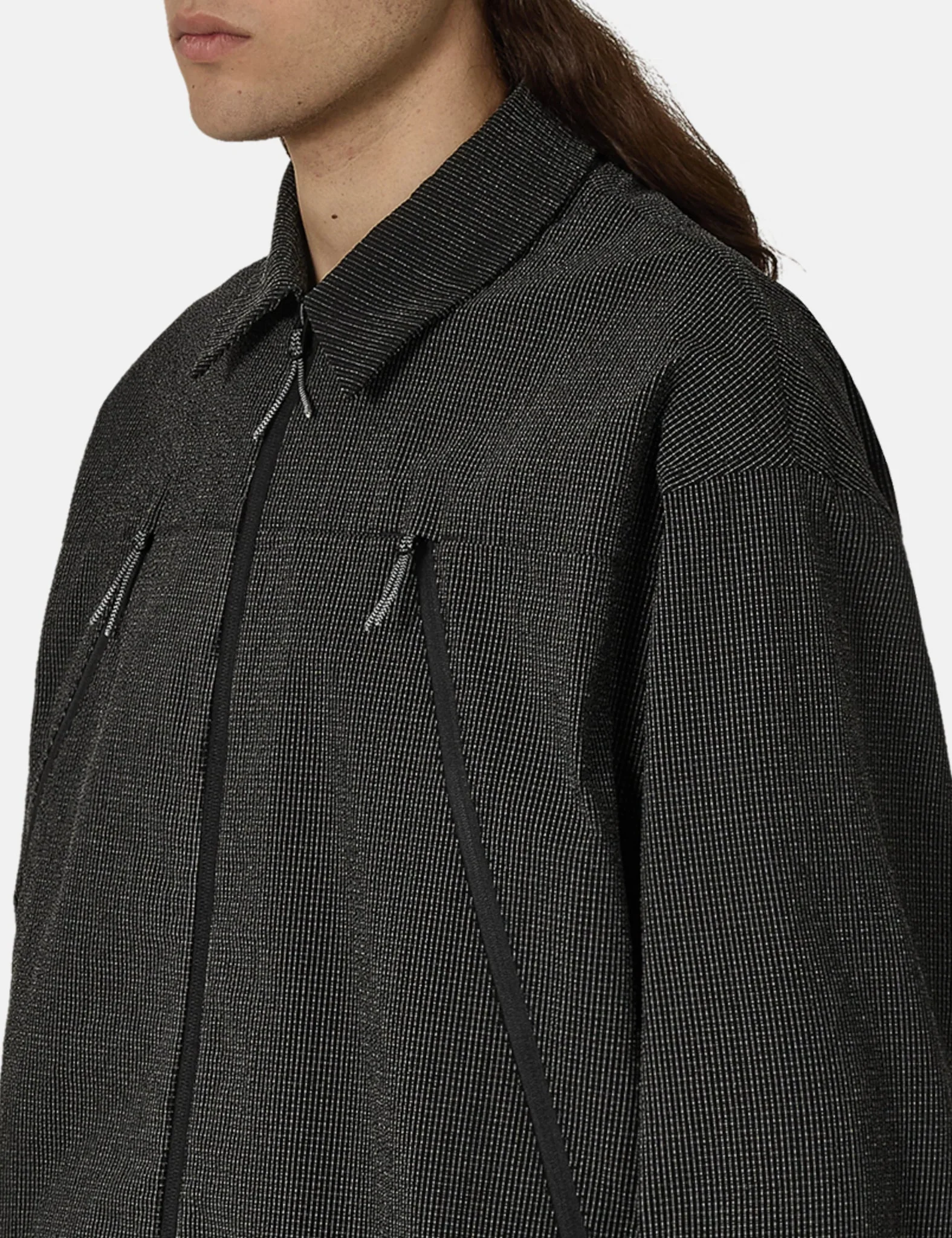ROA Lamon Reinforced Technical Zip Up Shirt - Black - Image 3