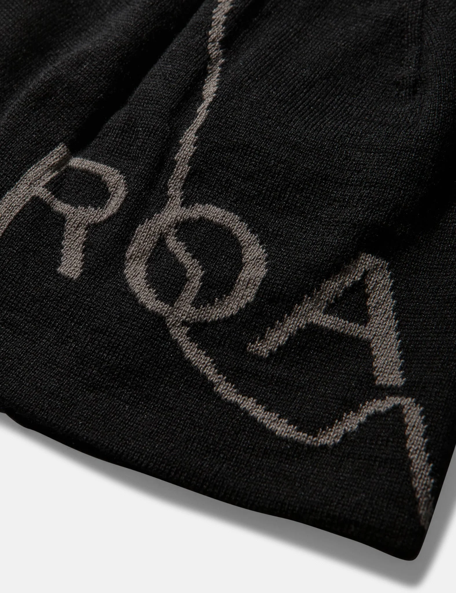 ROA Logo Wool Beanie Hat - Black - Image 2