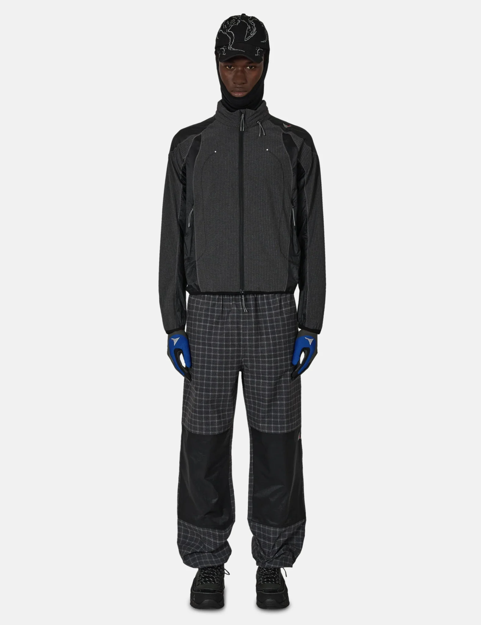ROA Numb Pinstriped Hooded Wind Jacket - Black - Image 5