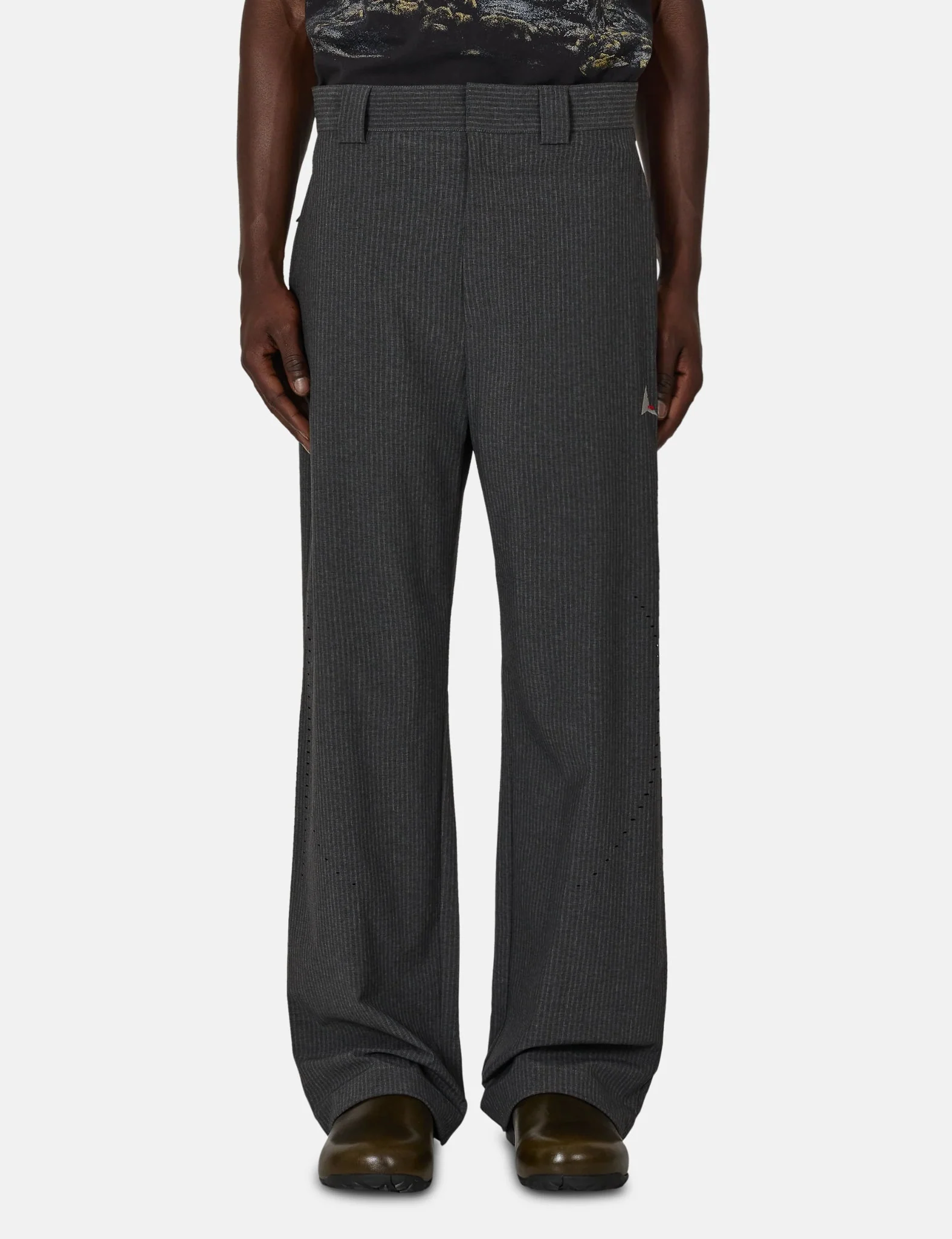 ROA Numb Pinstriped Packable Pants - Black