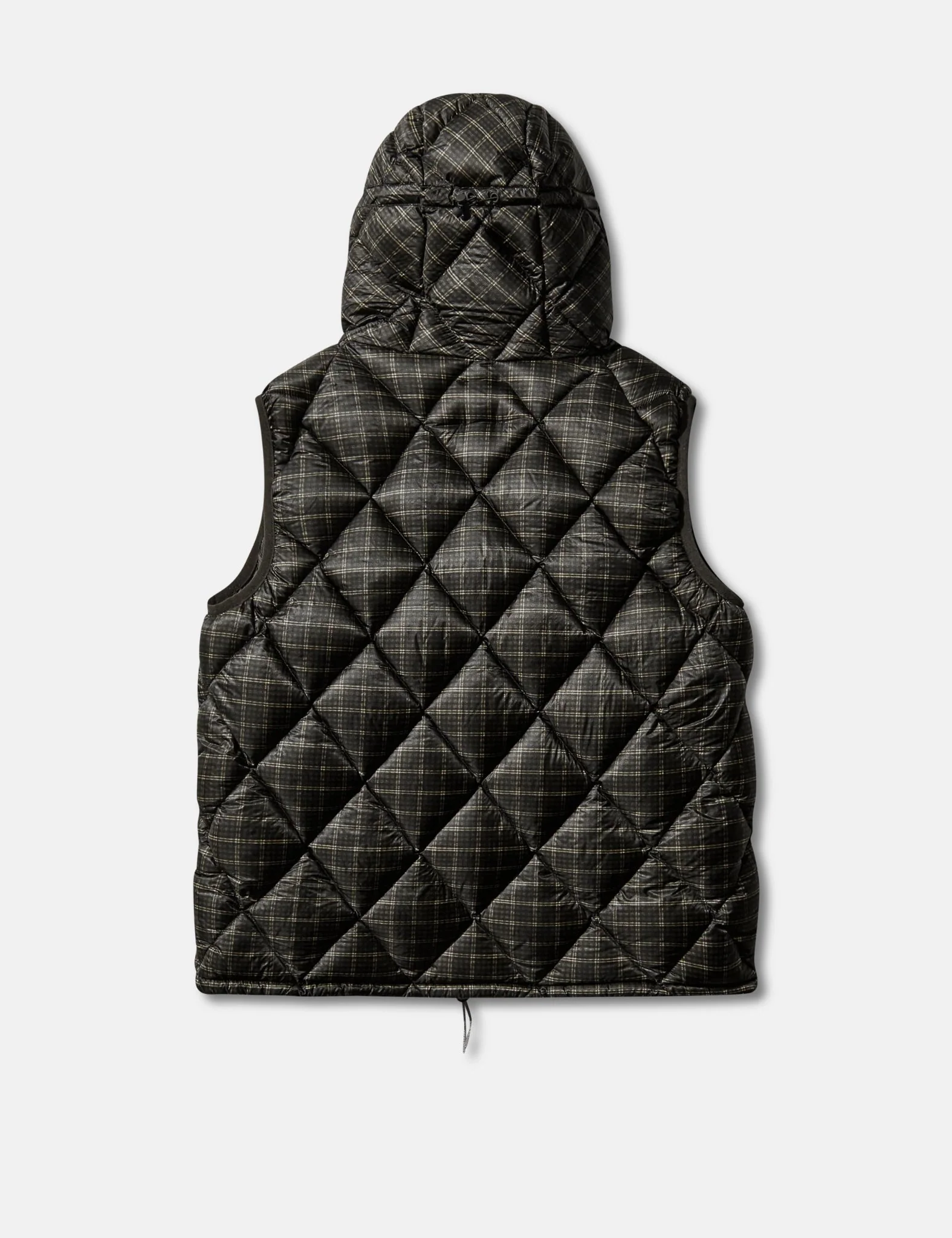 ROA Nuna 600 Fill Power Check Hooded Down Vest - Anthracite Grey - Image 4