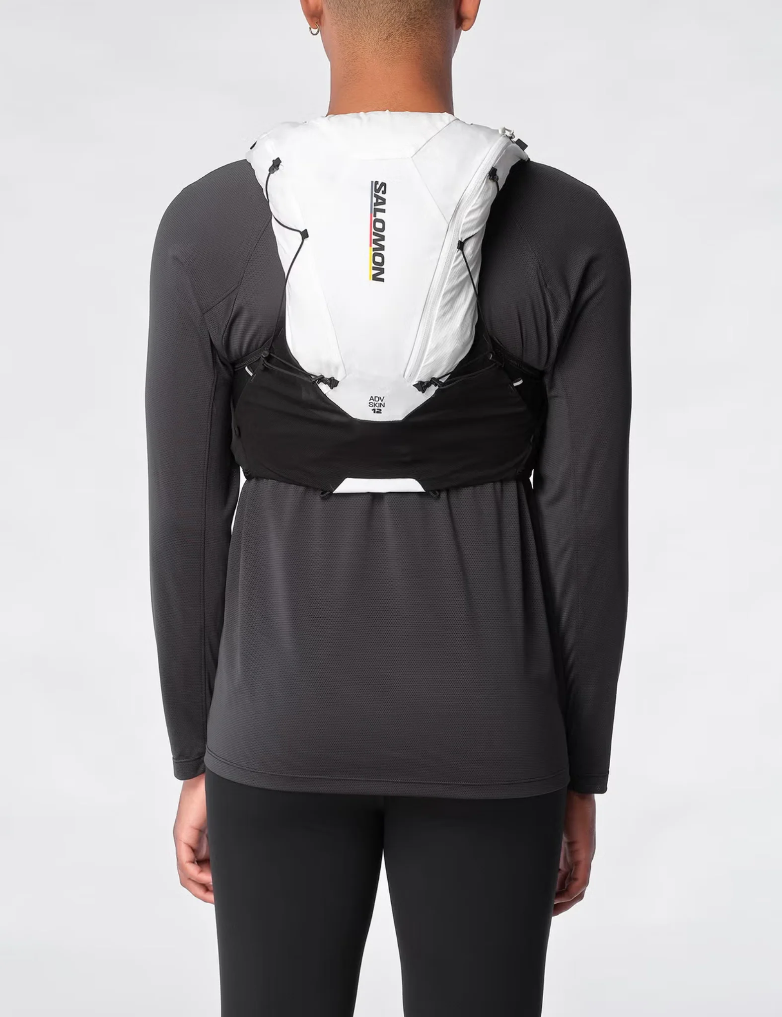 Salomon ADV Skin 12 Race Flag Vest w/Flasks (Unisex) - White - Image 3
