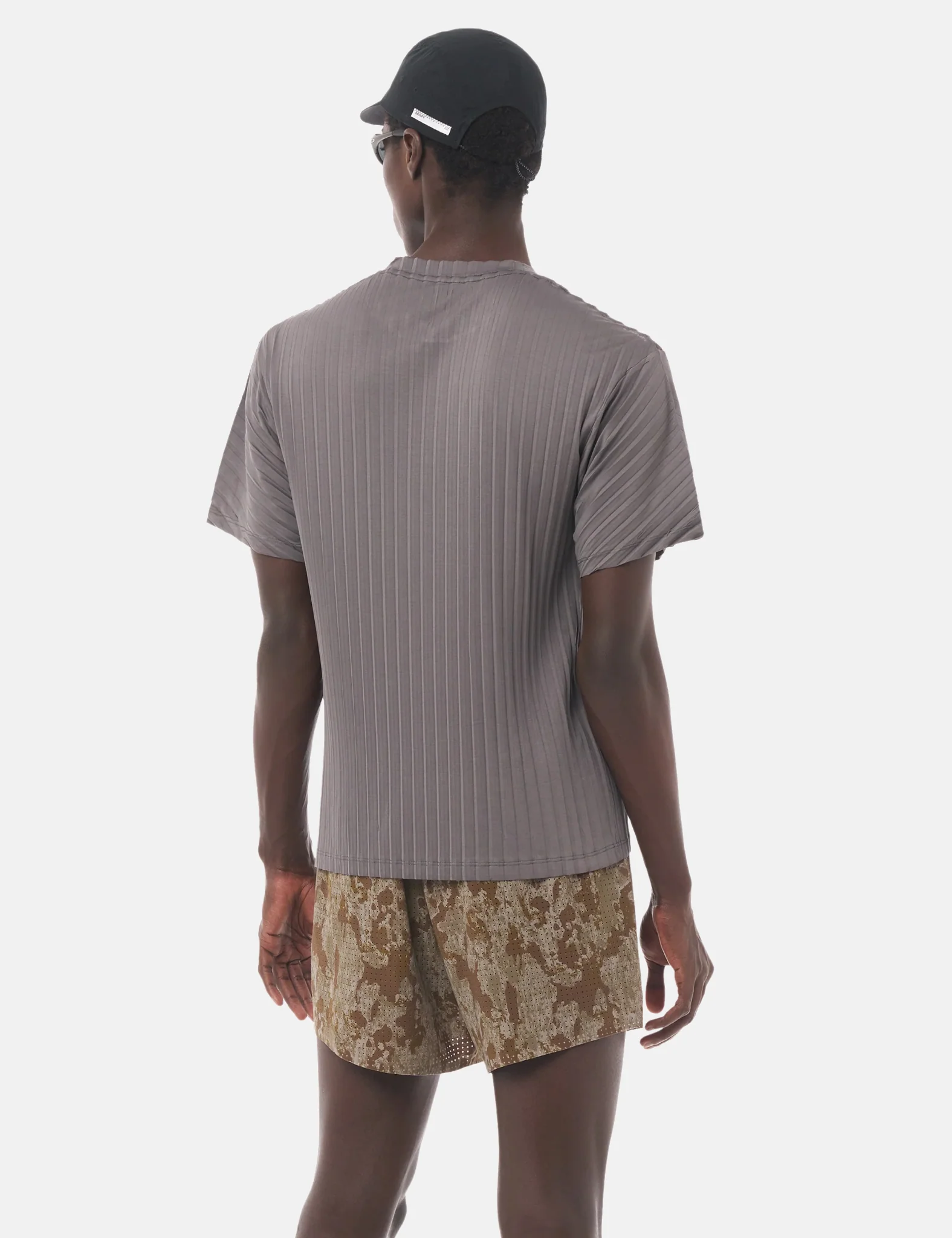 Satisfy AuraLite Pleated T-Shirt - Granite Gray - Image 4