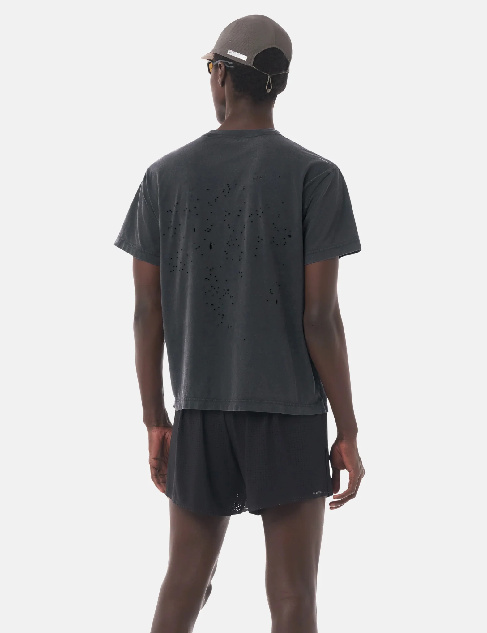 Satisfy MothTech T-Shirt (Eagle) - Aged Black - Image 4
