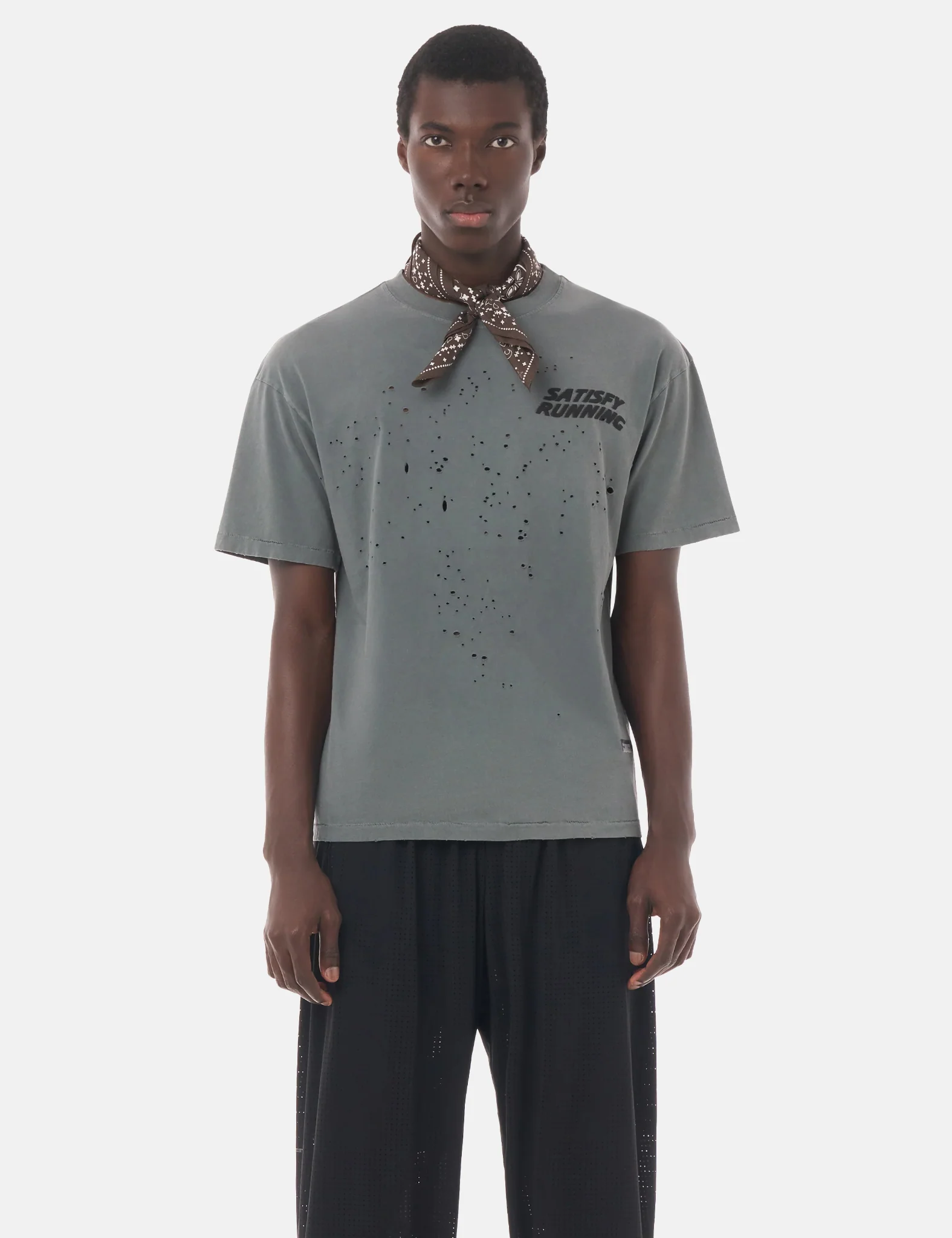 Satisfy MothTech T-Shirt - Faded Black