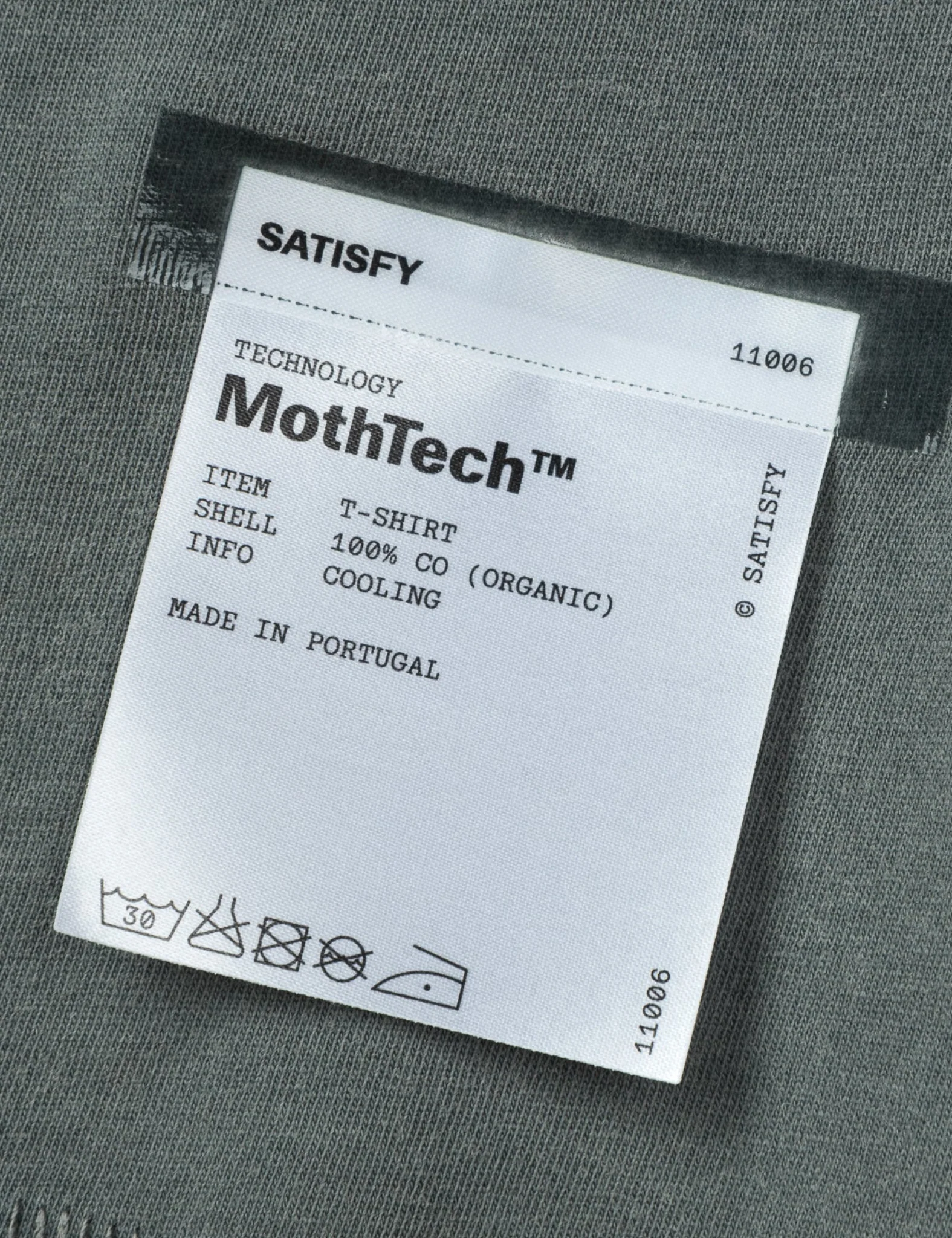 Satisfy MothTech T-Shirt - Faded Black - Image 3