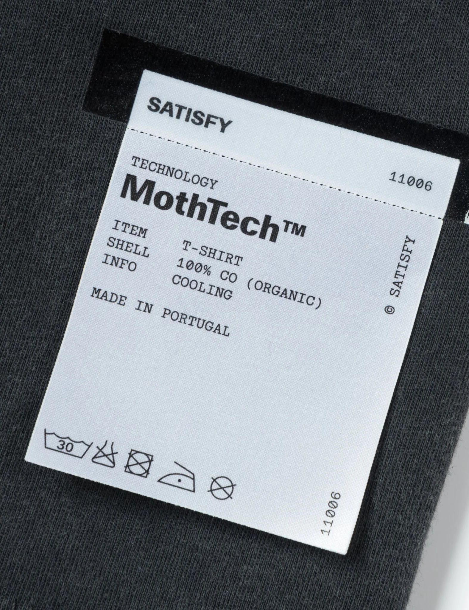 Satisfy MothTech T-Shirt (Horse) - Aged Black - Image 3
