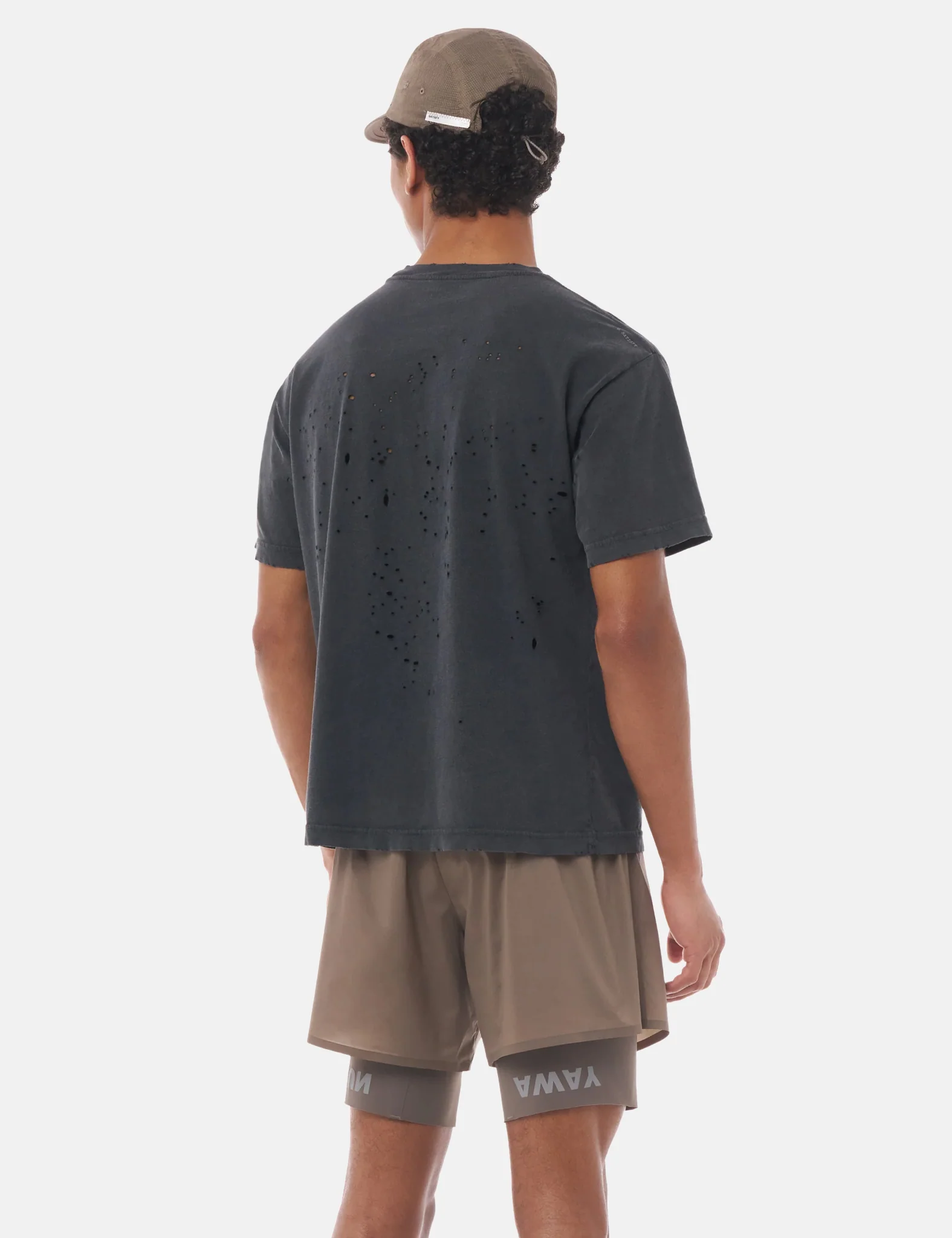 Satisfy MothTech T-Shirt (Horse) - Aged Black - Image 4