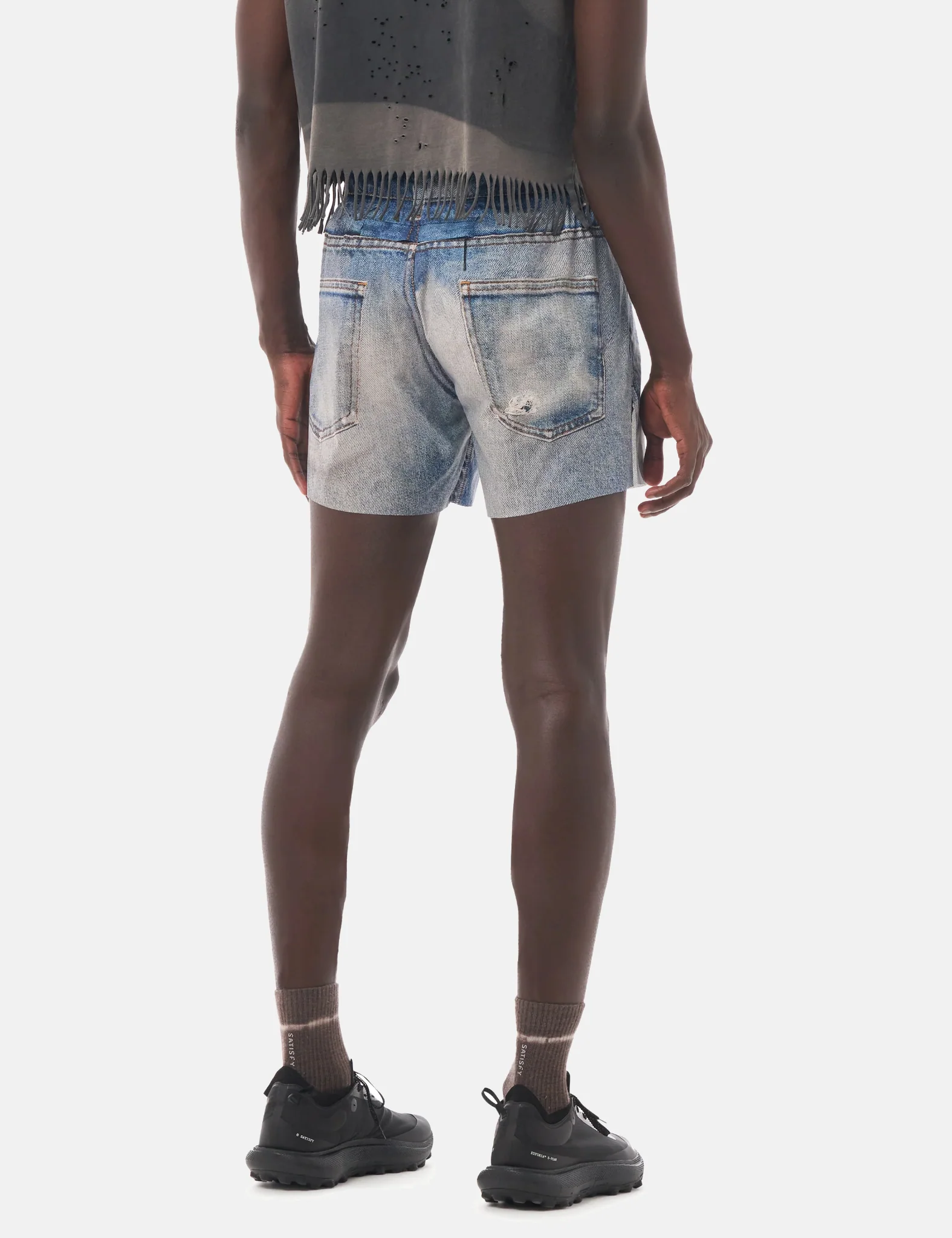 Satisfy PeaceShell 5" Unlined Shorts - Digital Denim - Image 4