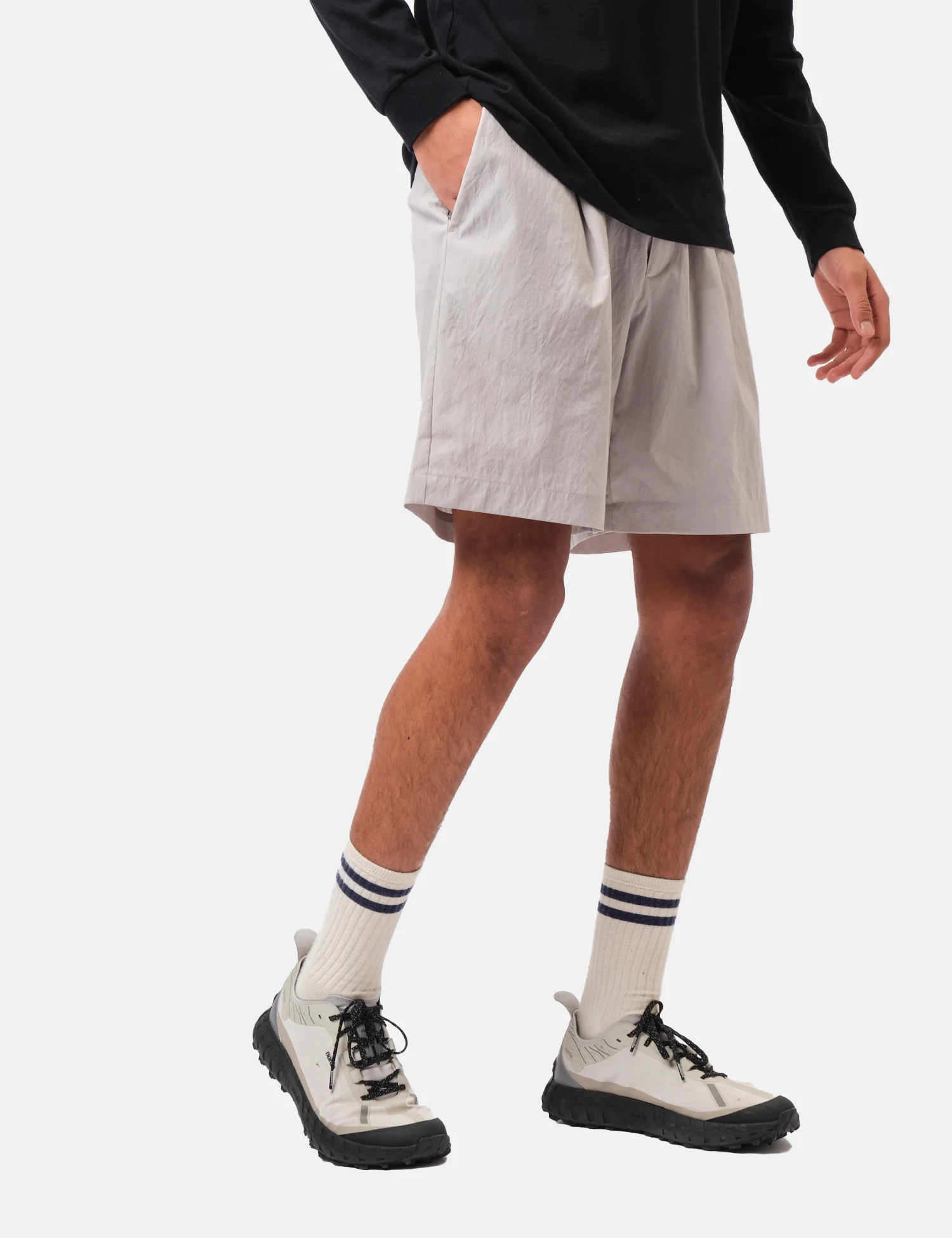 Snow Peak Breathable Quick Dry Active Shorts - Grey - Image 4