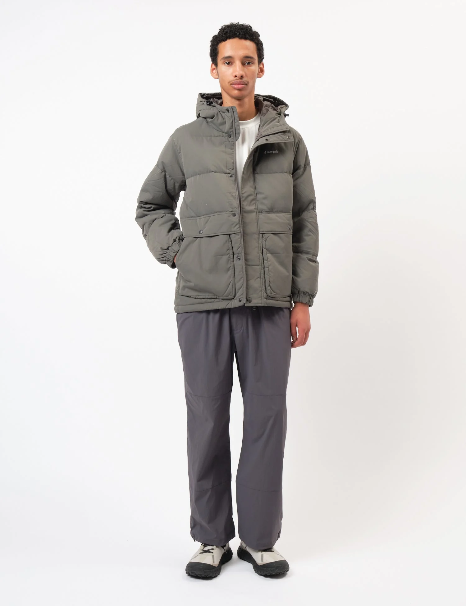 Snow Peak Everyday Down Jacket - Charcoal Grey - Image 3