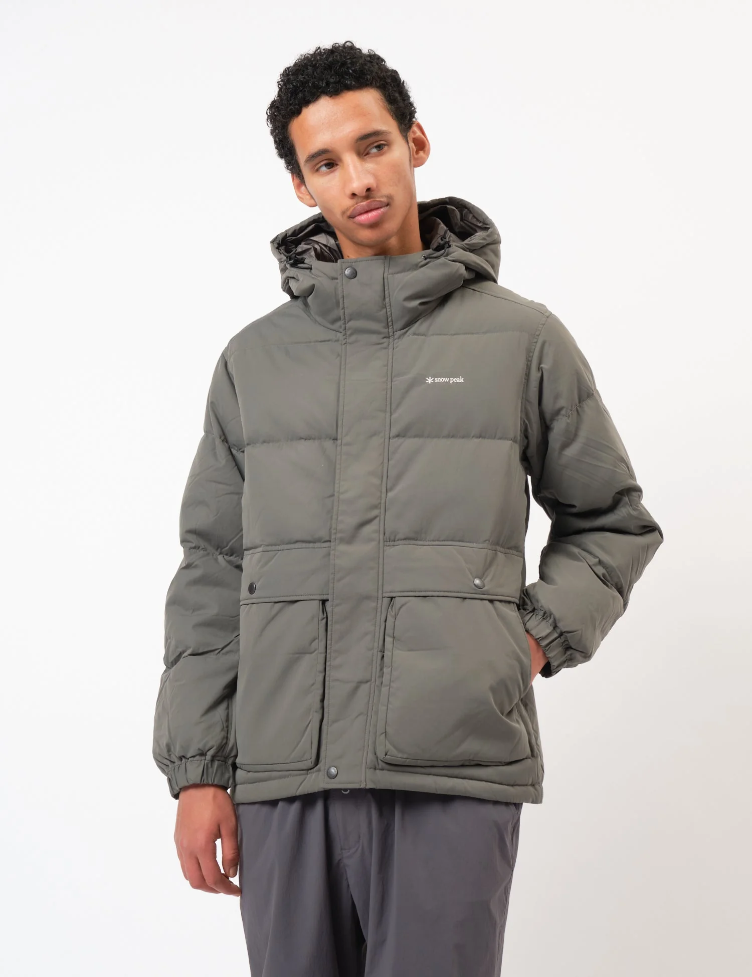 Snow Peak Everyday Down Jacket - Charcoal Grey - Image 5