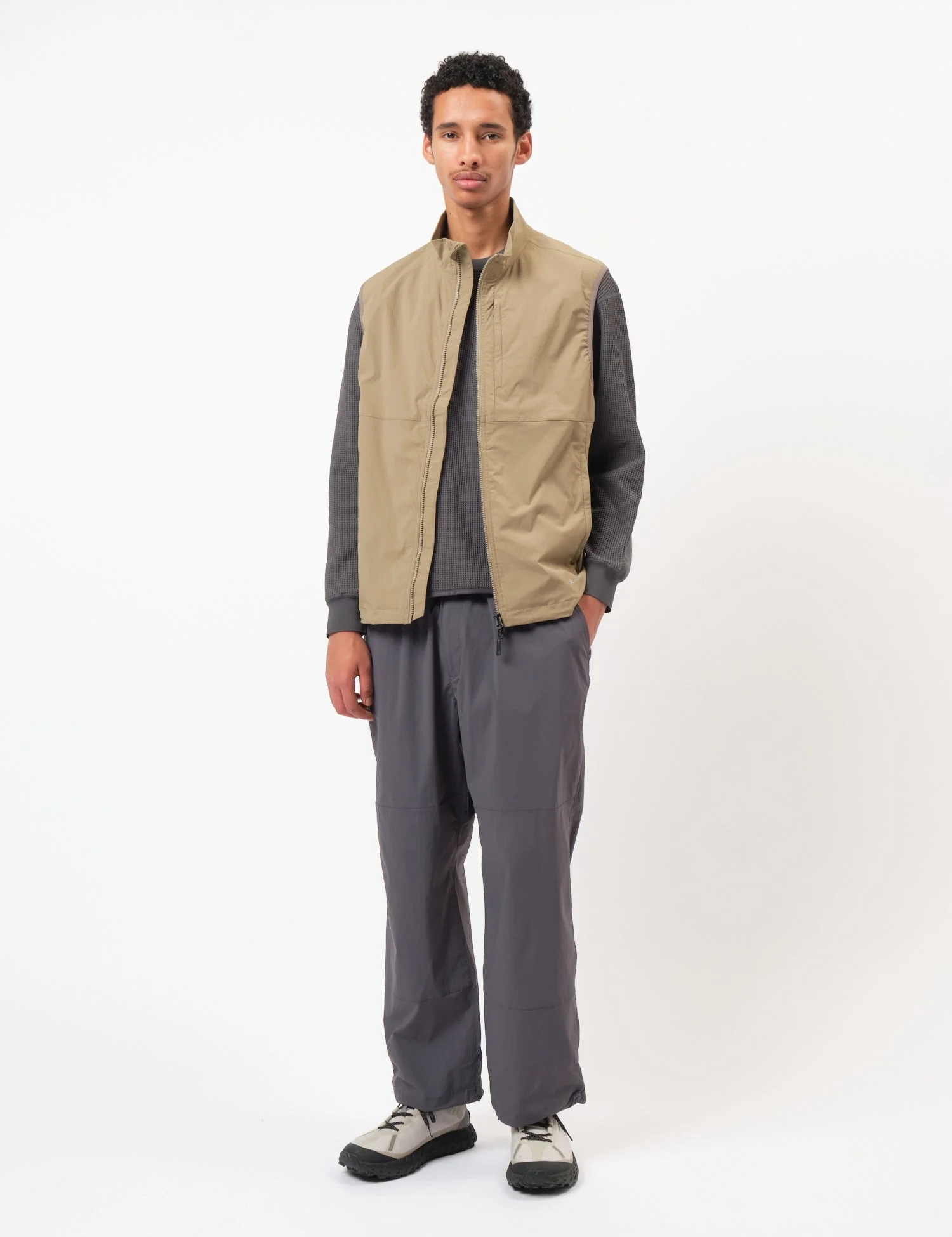 Snow Peak NSD Utility Vest - Greige - Image 3