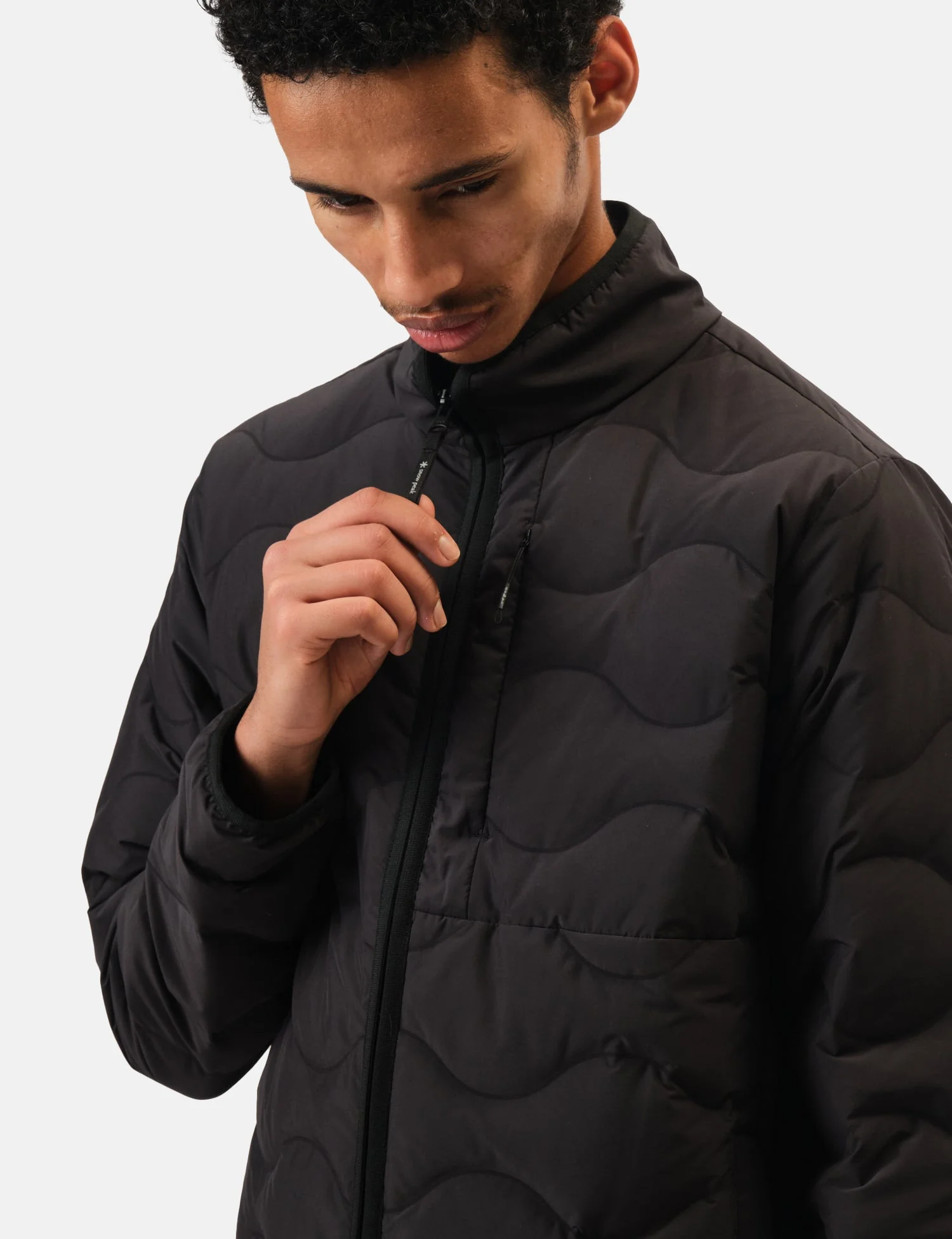Snow Peak Seamless Quilted Down Jacket - Black - Image 2