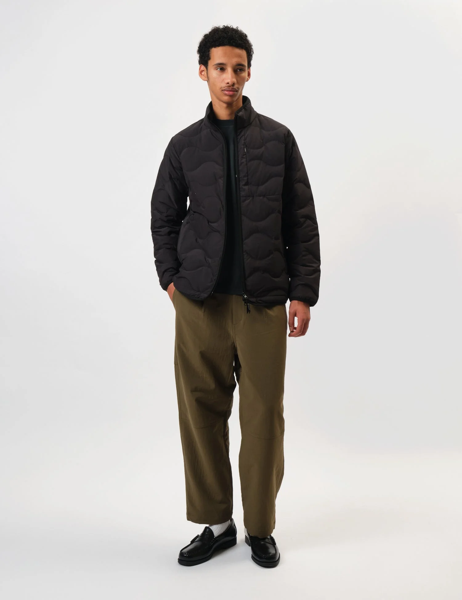 Snow Peak Seamless Quilted Down Jacket - Black - Image 3