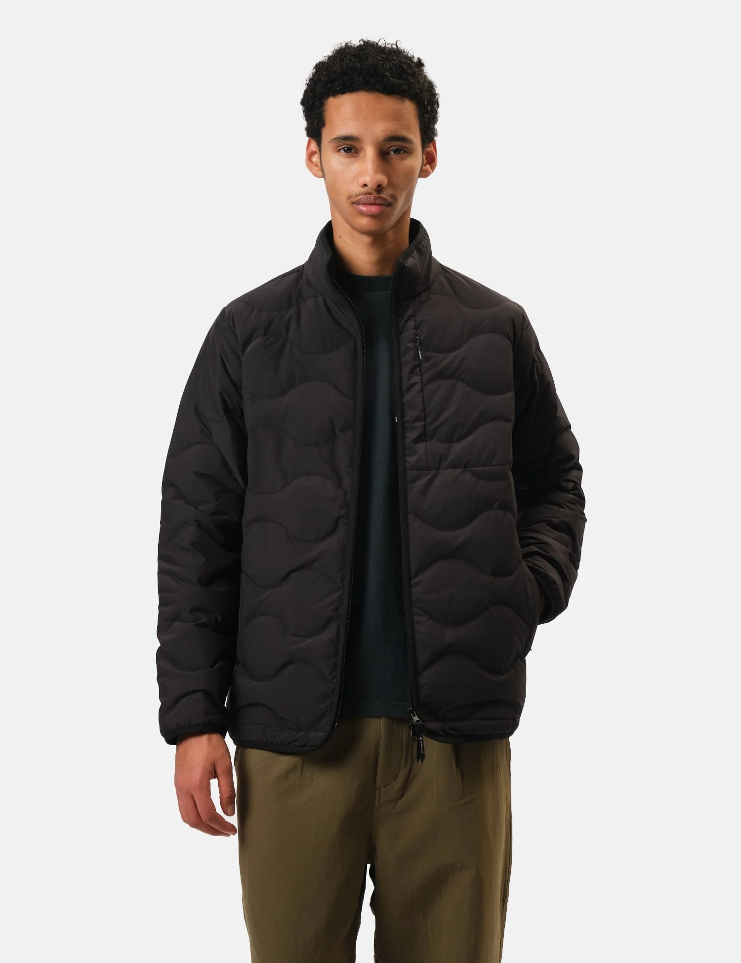 Snow Peak Seamless Quilted Down Jacket - Black - Image 4