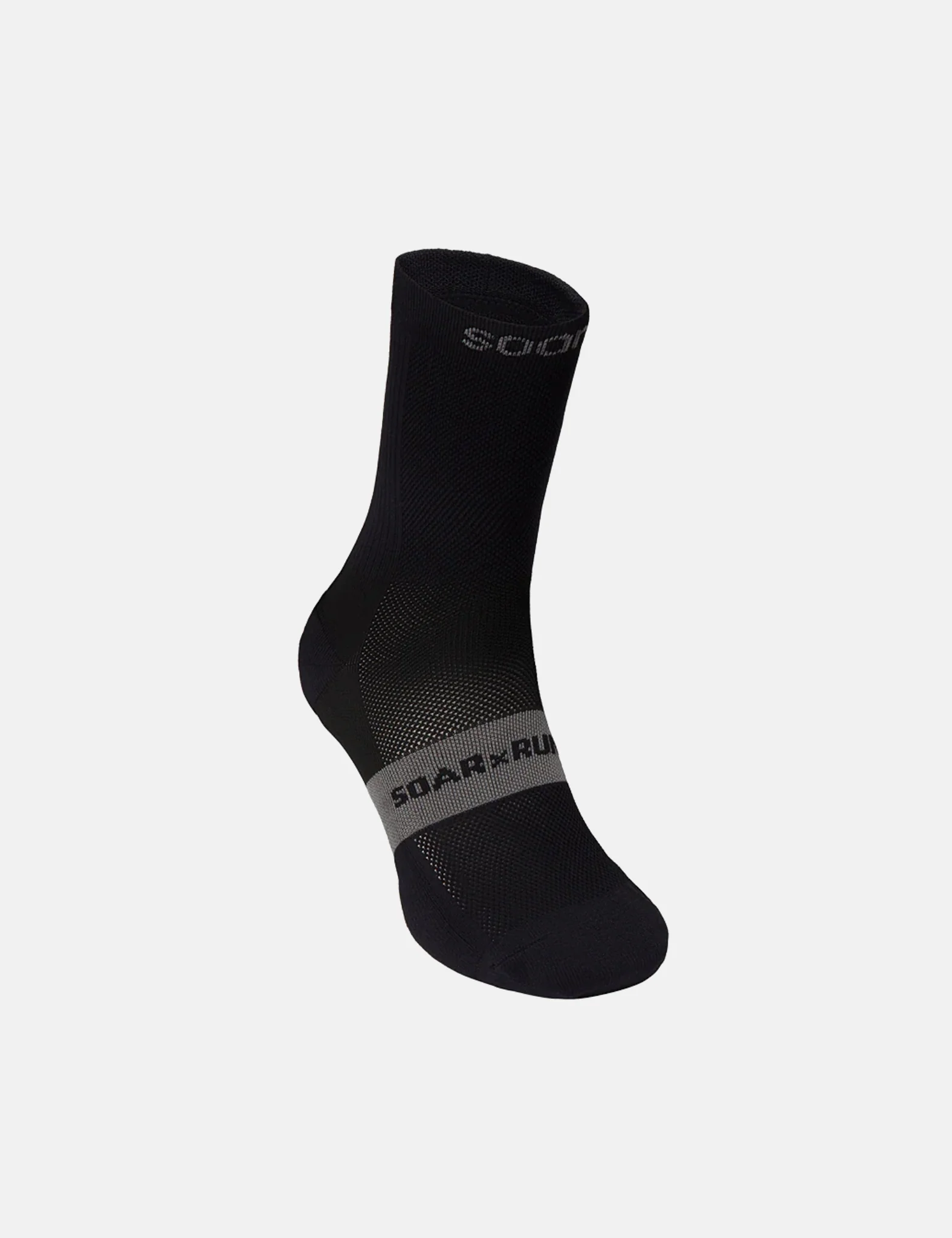 Soar Running Core Crew Sock - Black