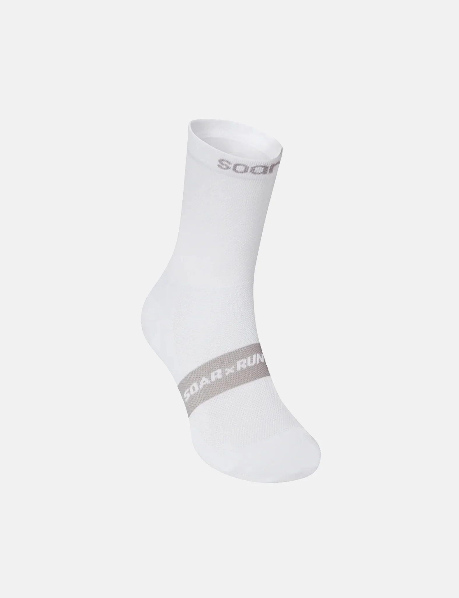 Soar Running Core Crew Sock - White