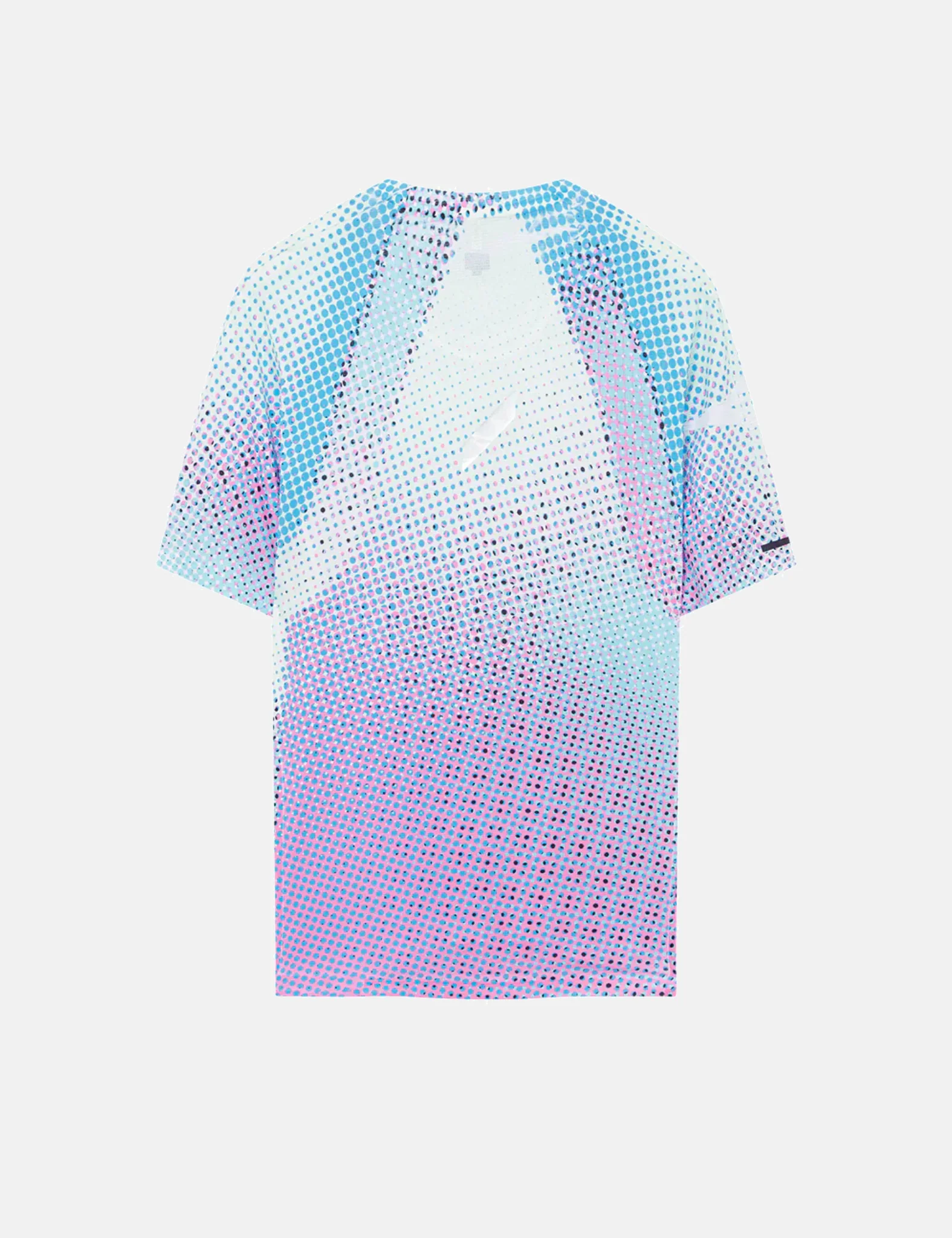 Soar Running Printed Tech T-Shirt - Blue/Magenta - Image 2