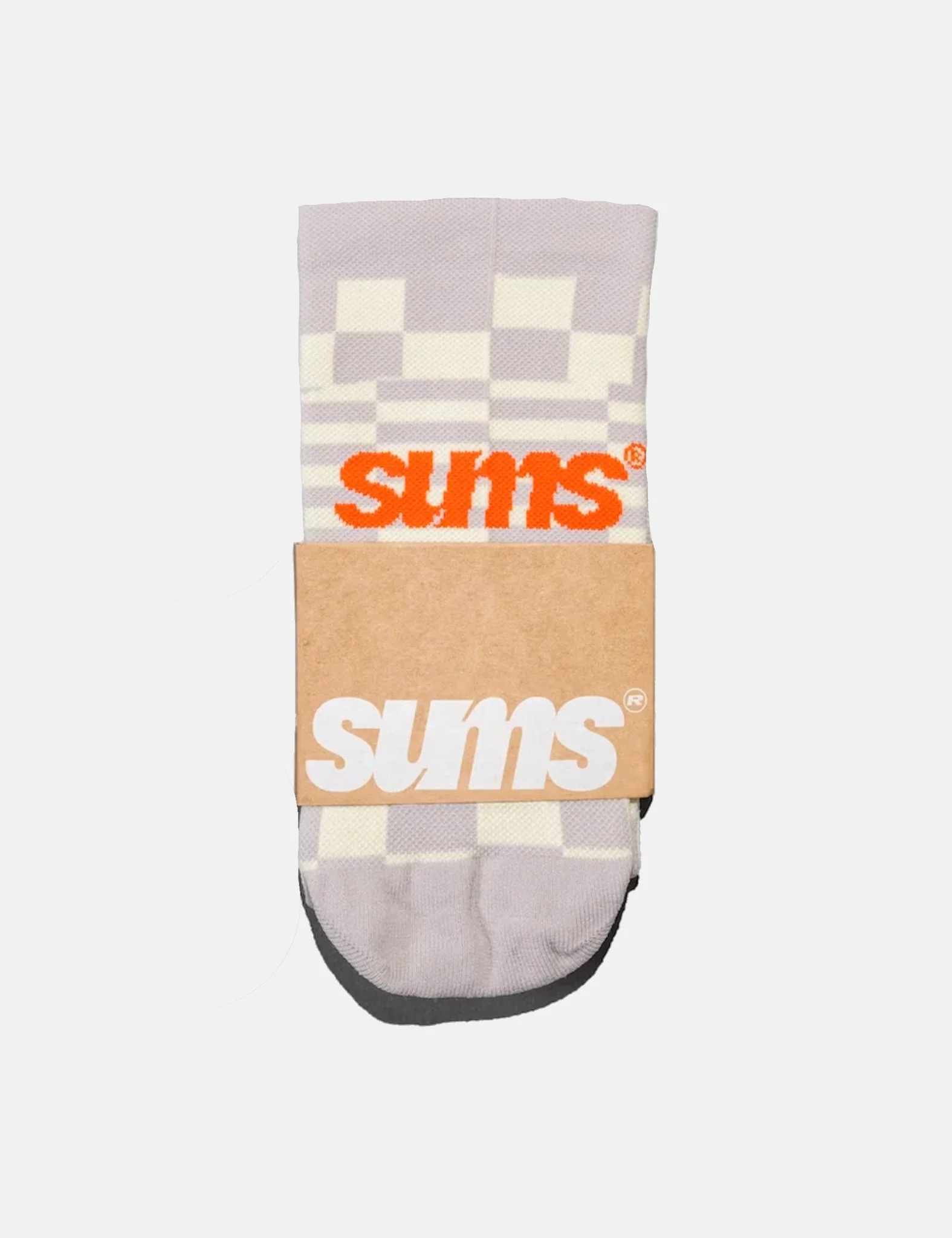 SUMS Checkers Socks - Cream - Image 4