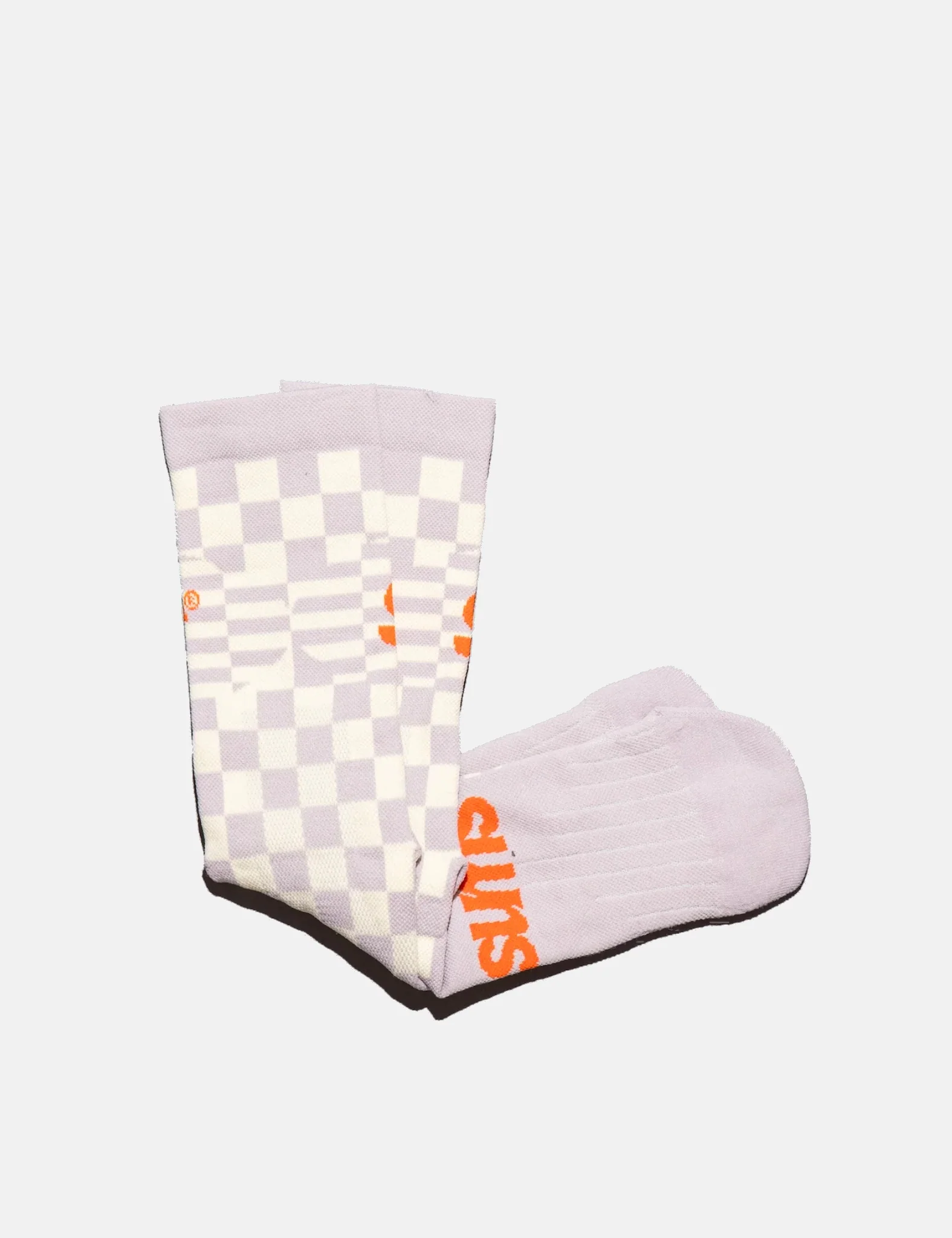Sums Checkers Socks - Cream - Image 4