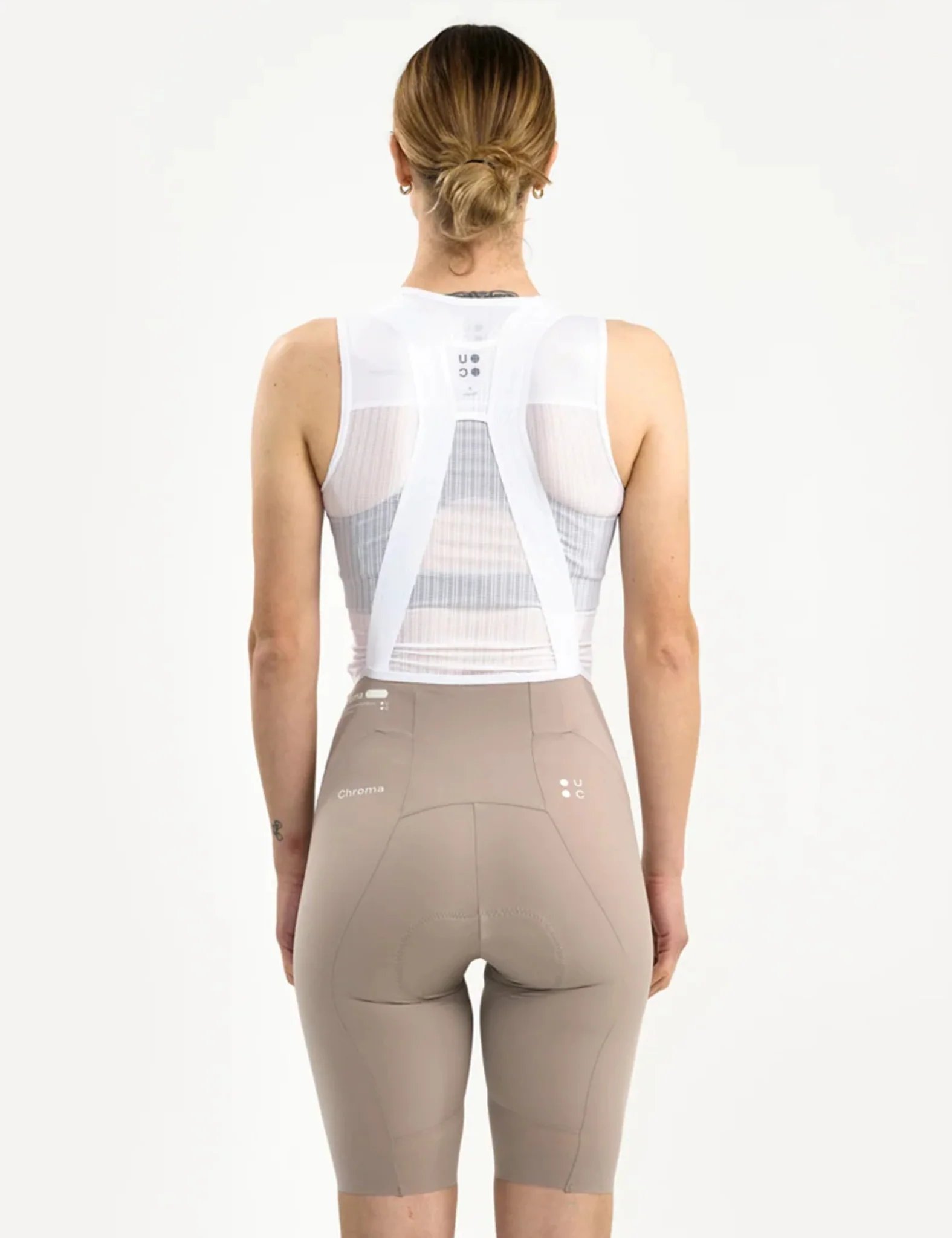 Universal Colours Chroma Womens Bib Short - Moon Grey - Image 4