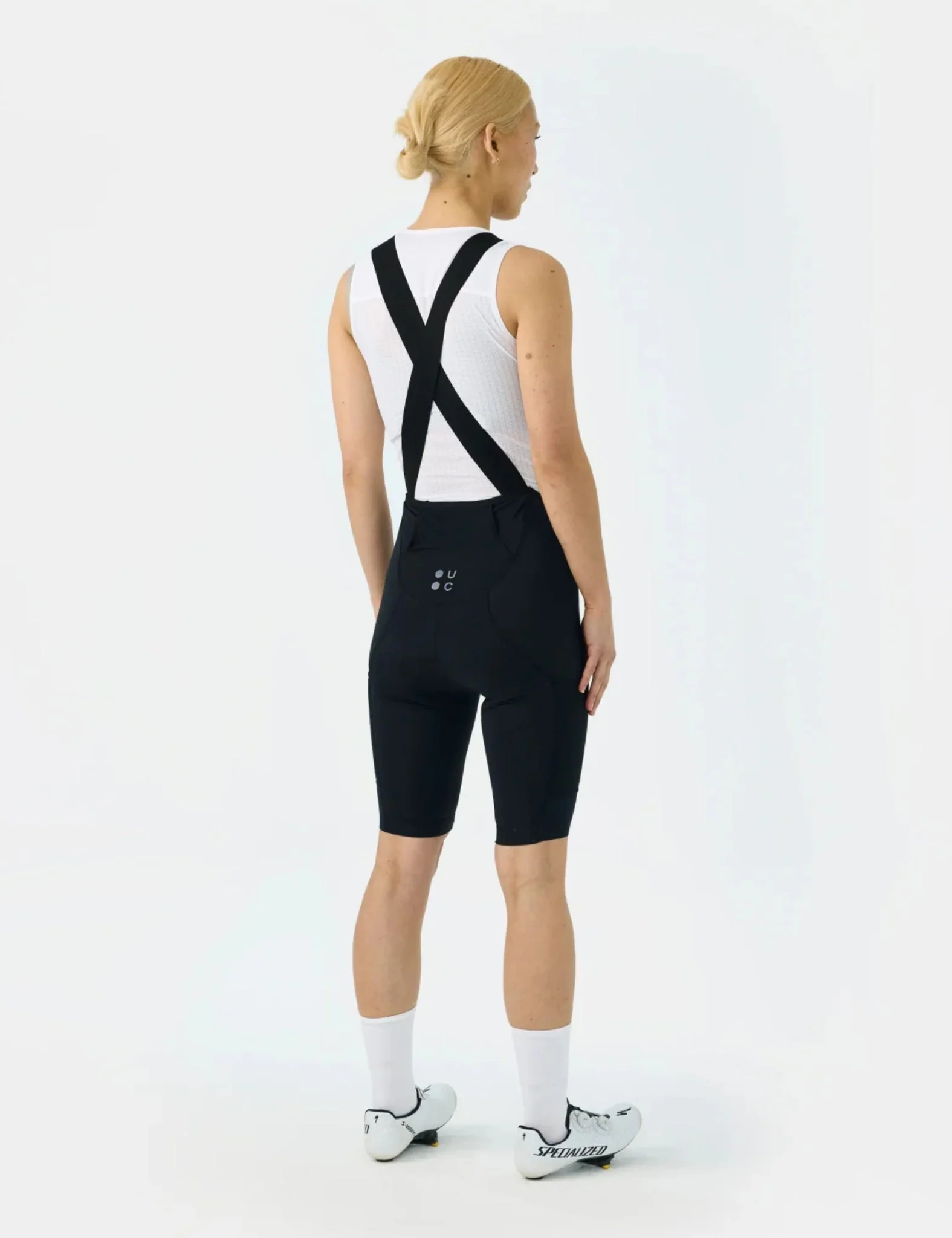 Universal Colours Mono Cargo Womens Bib Short - Black - Image 3