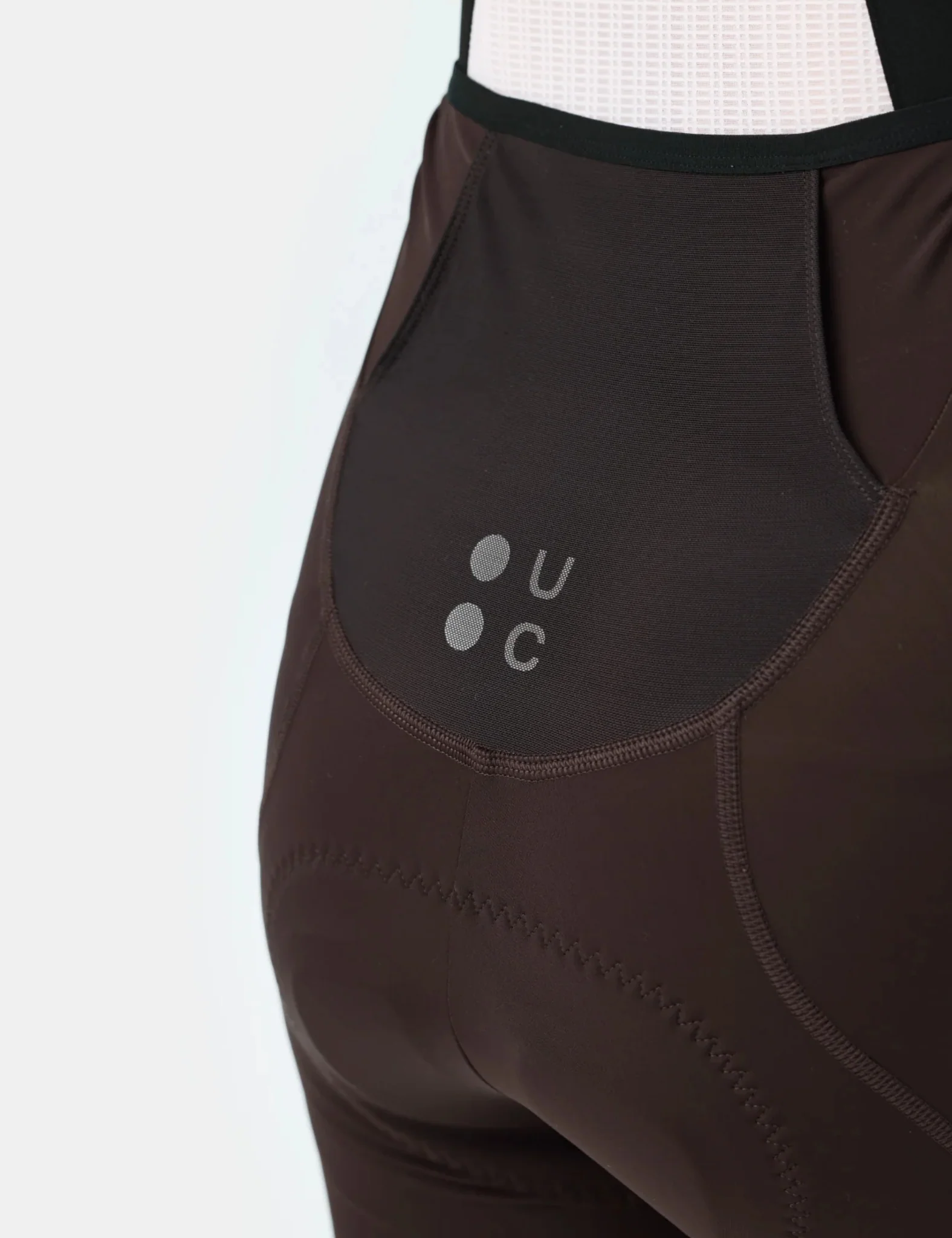 Universal Colours Mono Cargo Womens Bib Short - Heavy Bark Brown - Image 3