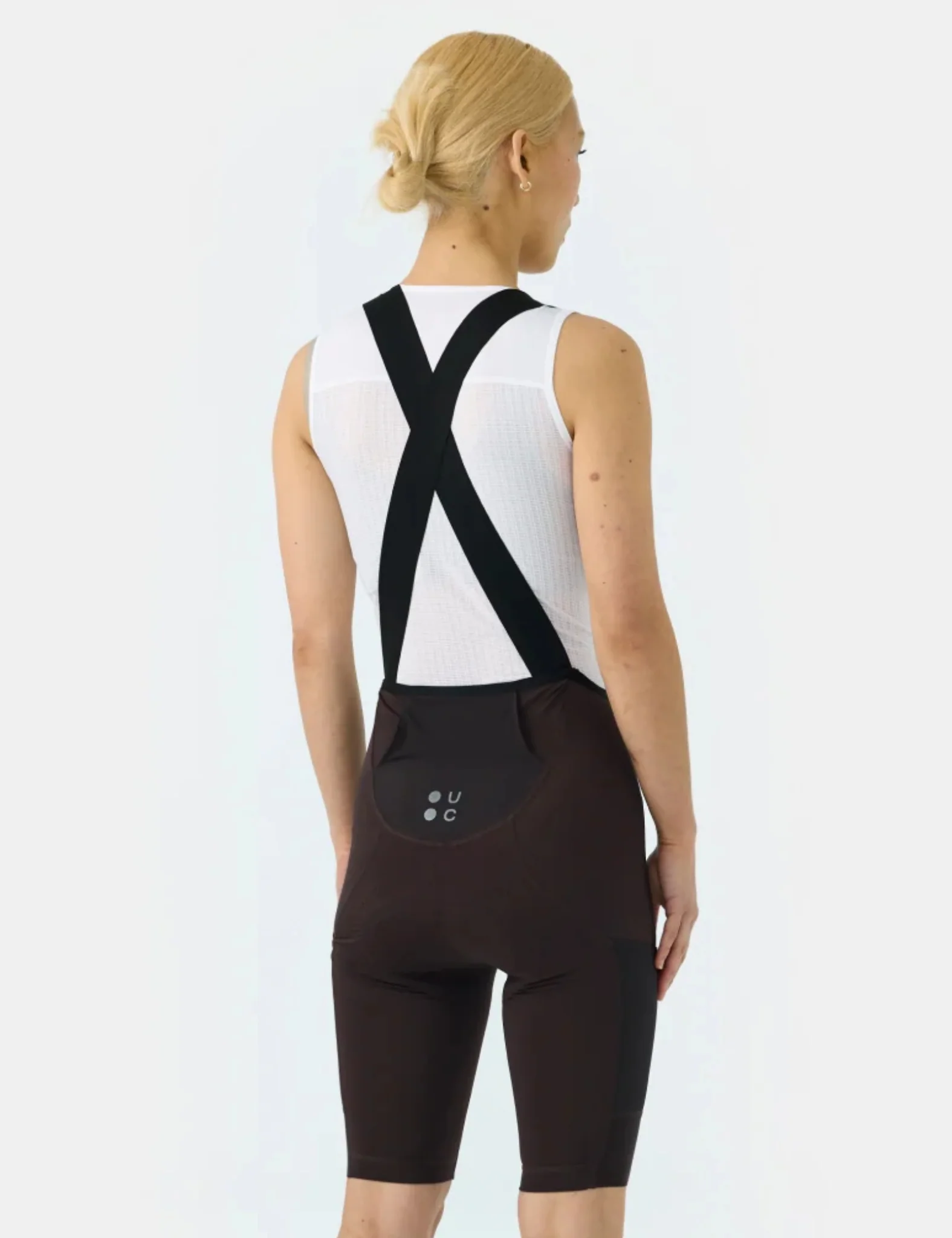 Universal Colours Mono Cargo Womens Bib Short - Heavy Bark Brown - Image 4