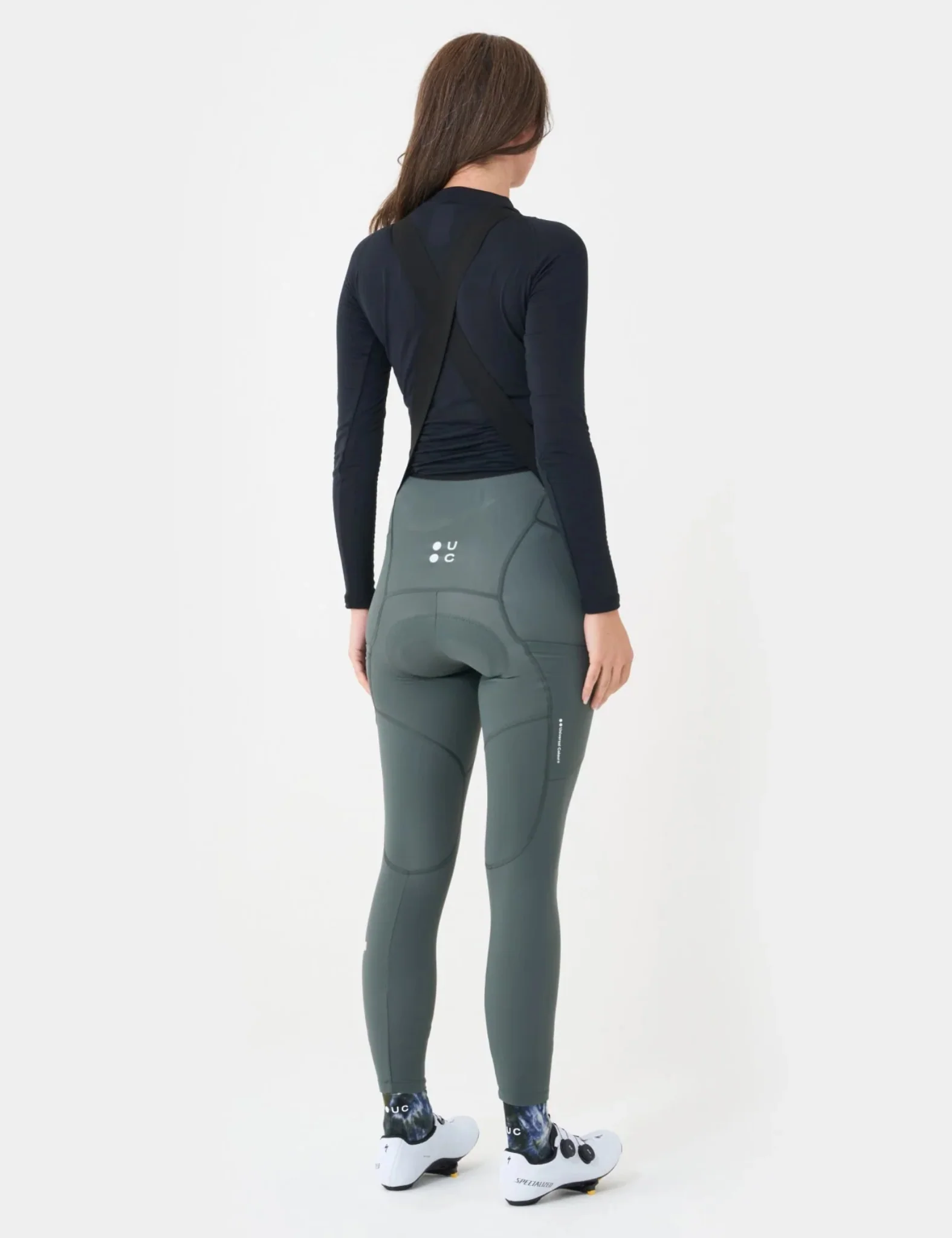 Universal Colours Mono Cargo Womens Bib Tights - Industrial Teal - Image 4
