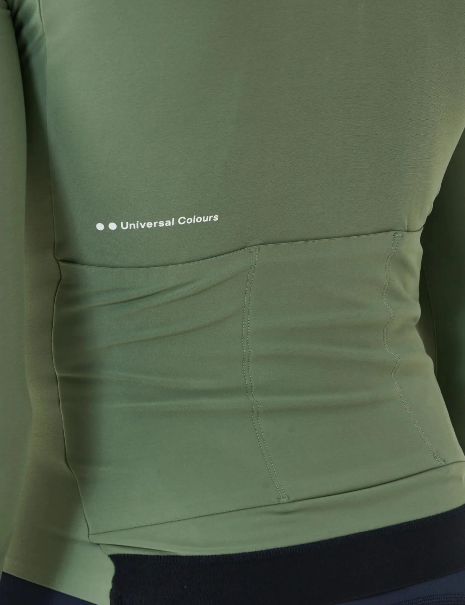 Universal Colours Mono Long Sleeve Jersey - Verdant Ash Green - Image 3