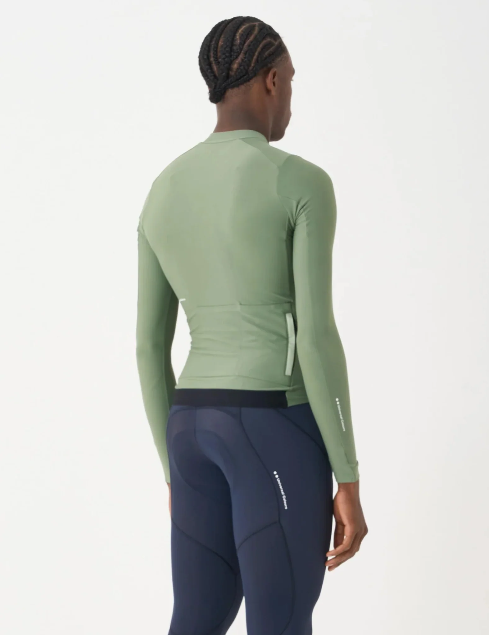 Universal Colours Mono Long Sleeve Jersey - Verdant Ash Green - Image 4
